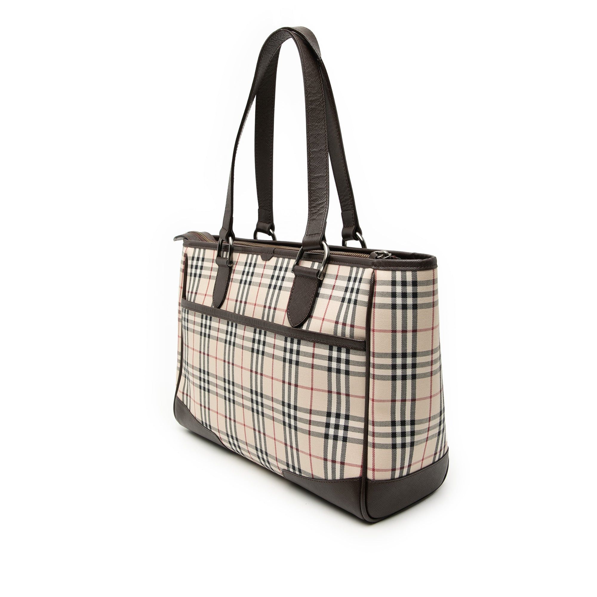 Burberry House Check Canvas Tote Size ONE SIZE - 2 Thumbnail