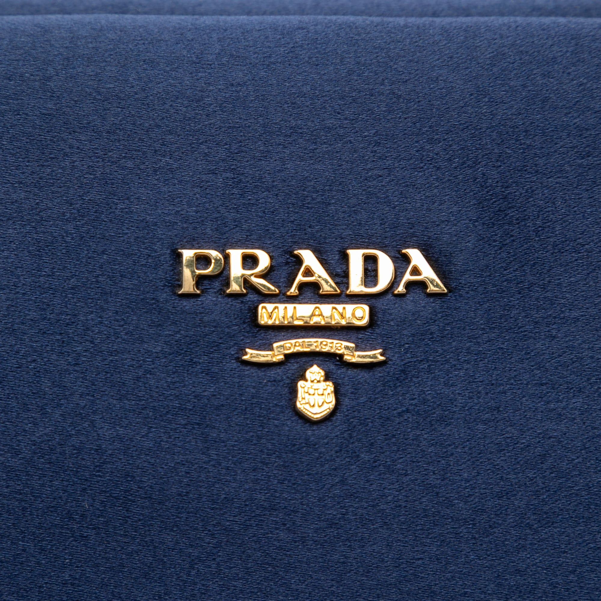 Prada Satin East West Frame Clutch Size ONE SIZE - 5 Thumbnail