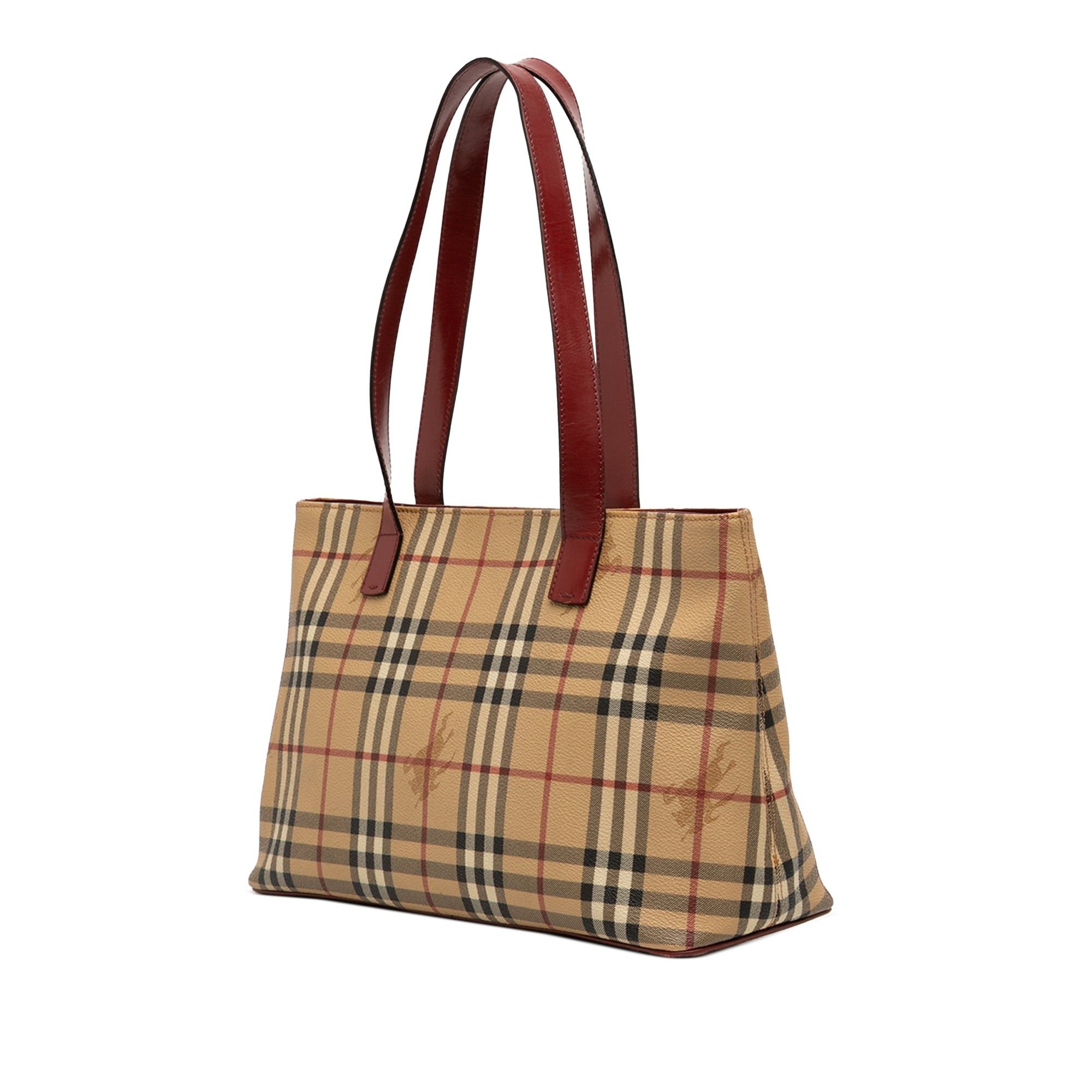 Burberry Haymarket Check Coated Canvas Tote Size ONE SIZE - 2 Thumbnail