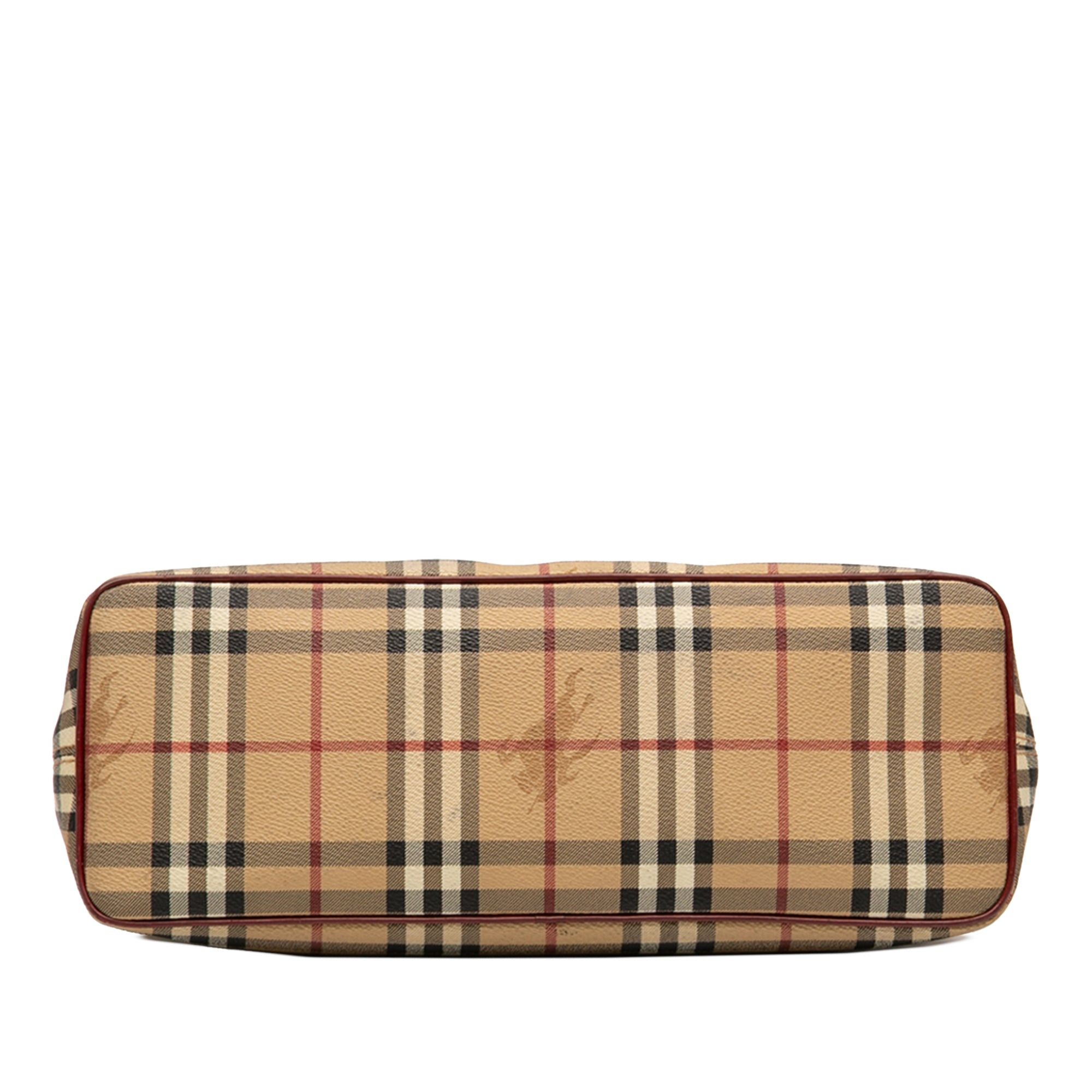 Burberry Haymarket Check Coated Canvas Tote Size ONE SIZE - 3 Thumbnail