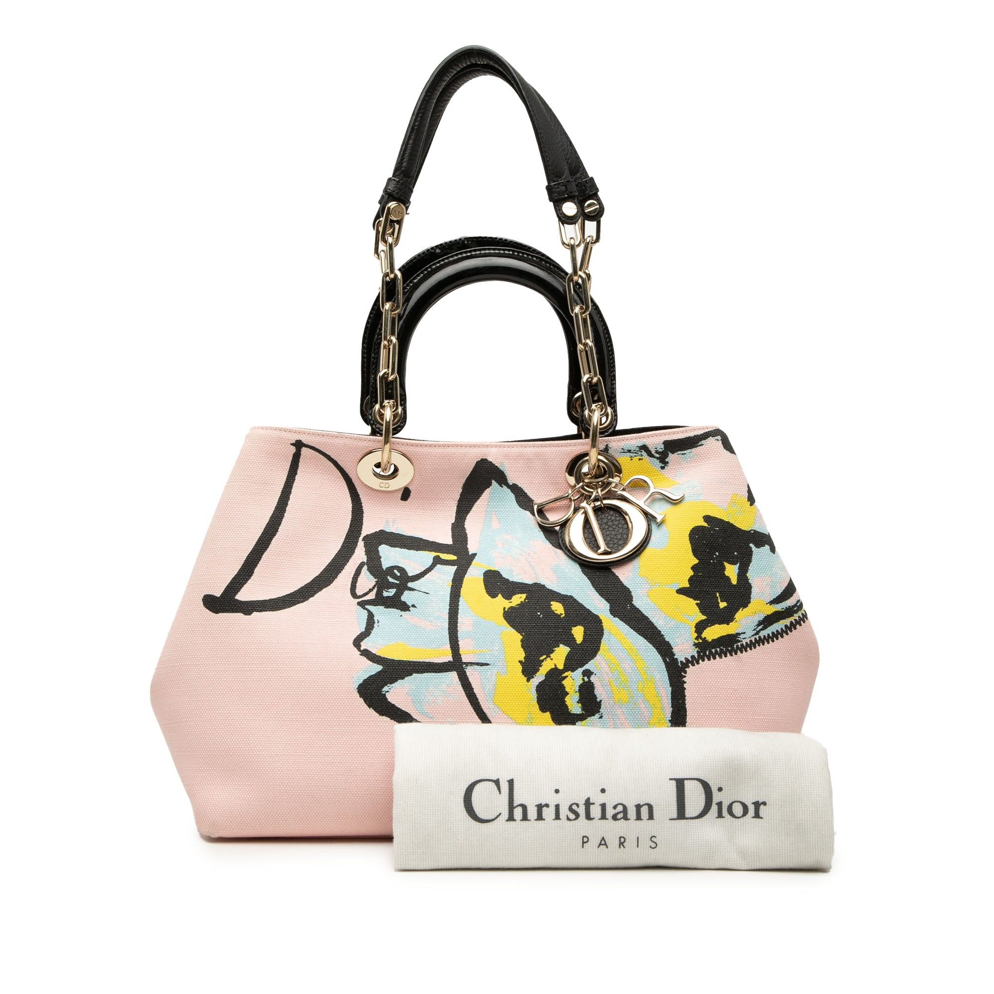 Dior Limited Edition Medium Canvas Floral Printed Diorissimo Satchel Size ONE SIZE - 8 Thumbnail