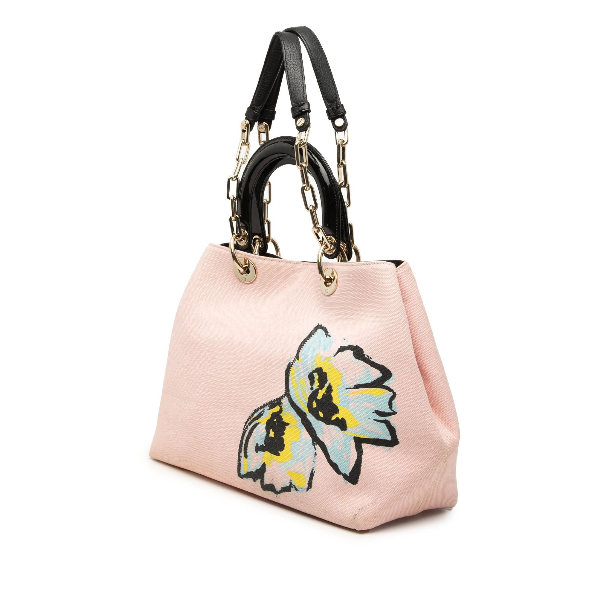 Dior Limited Edition Medium Canvas Floral Printed Diorissimo Satchel Size ONE SIZE - 2 Thumbnail