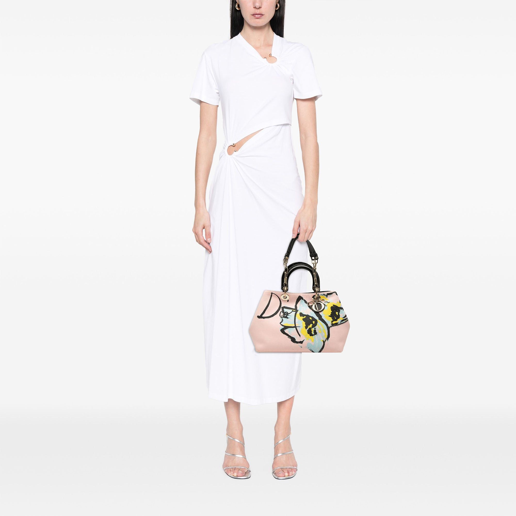 Dior Limited Edition Medium Canvas Floral Printed Diorissimo Satchel Size ONE SIZE - 7 Thumbnail