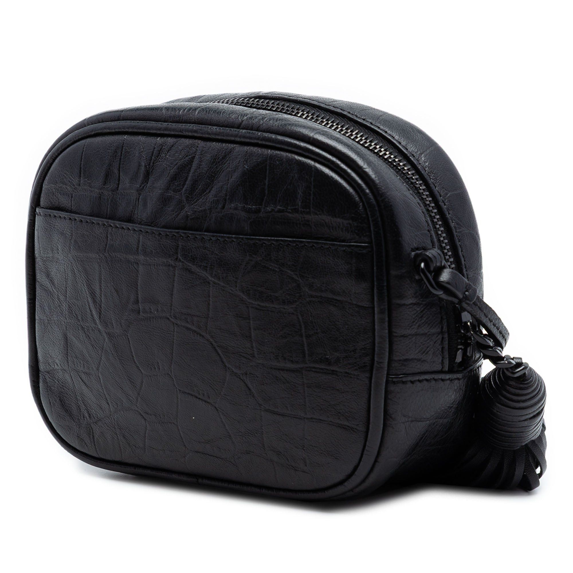 Saint Laurent Paris Mini Croc Embossed Leather Blogger Camera Bag Size ONE SIZE - 2 Thumbnail