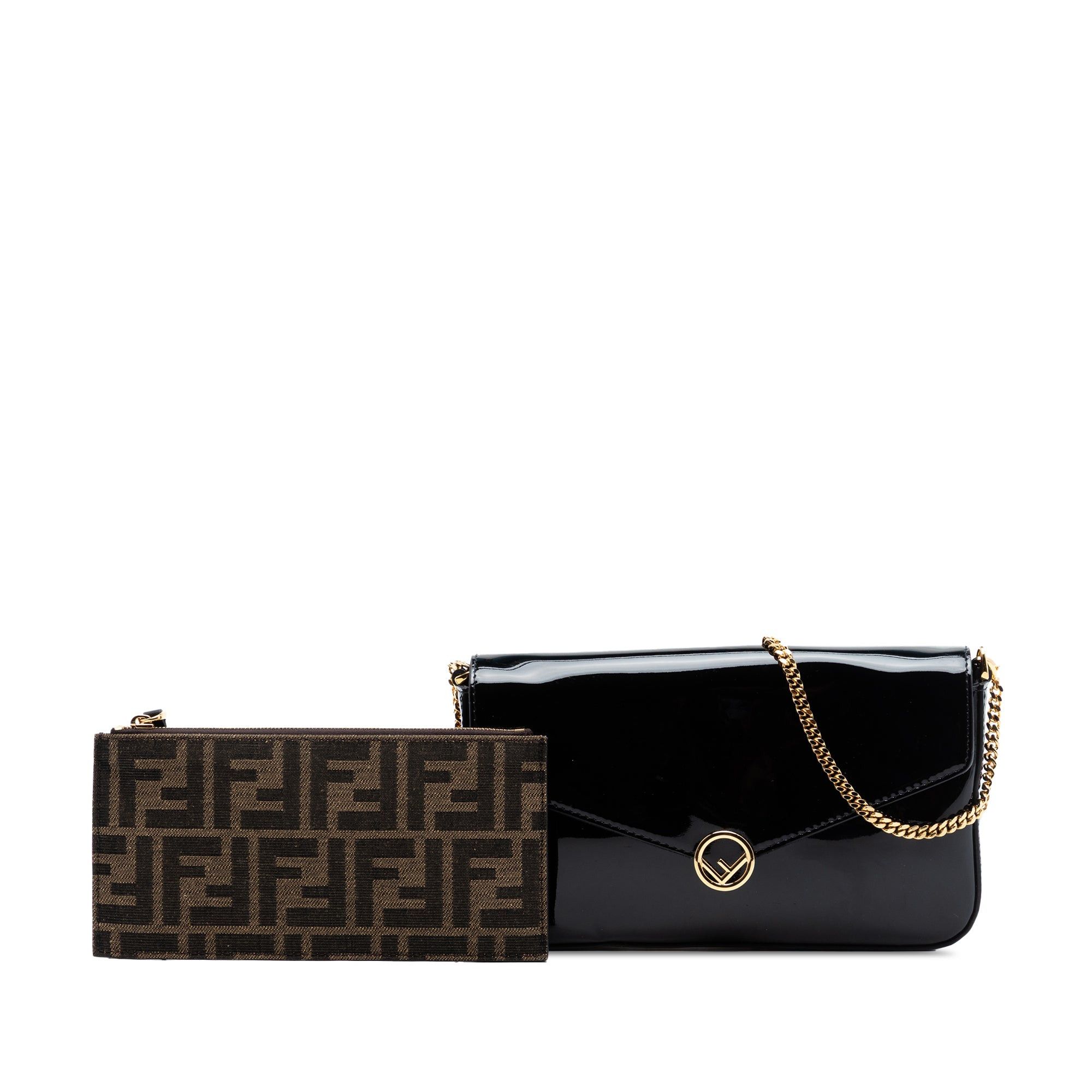 Fendi Patent F Is Fendi Envelope Wallet On Chain Size ONE SIZE - 8 Thumbnail