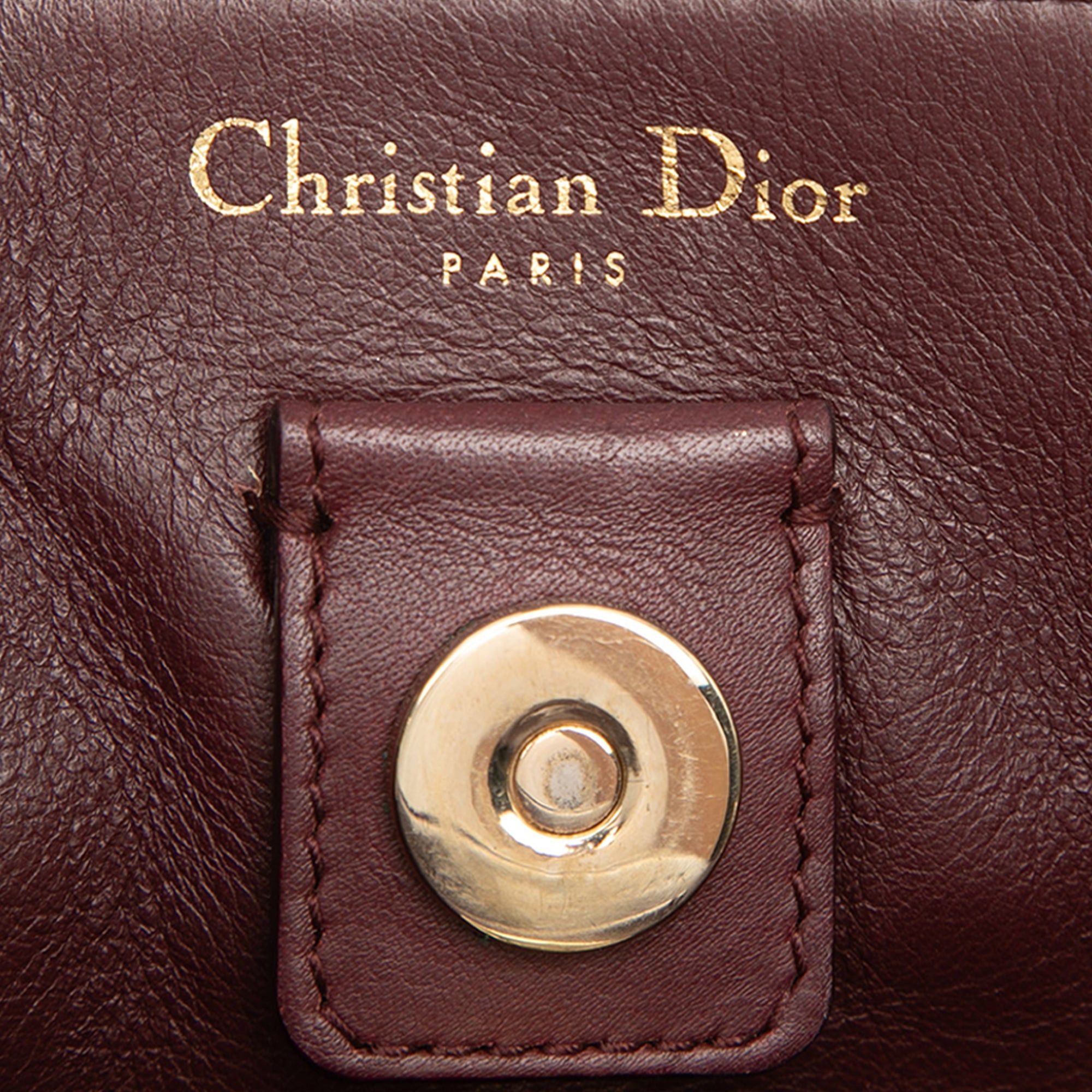 Dior Medium Pebbled Calfskin Diorissimo Satchel Size ONE SIZE - 5 Thumbnail