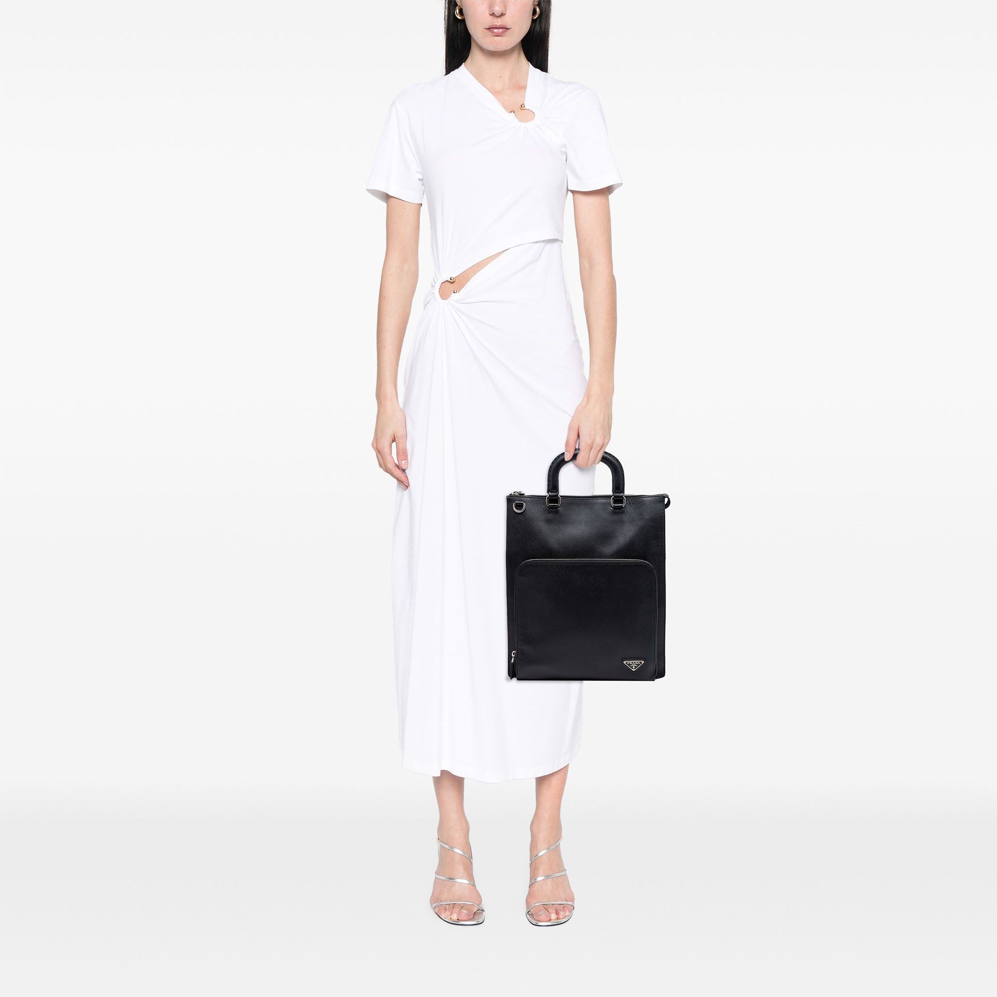Prada Saffiano Lux Front Pocket Convertible Tote Size ONE SIZE - 6 Thumbnail