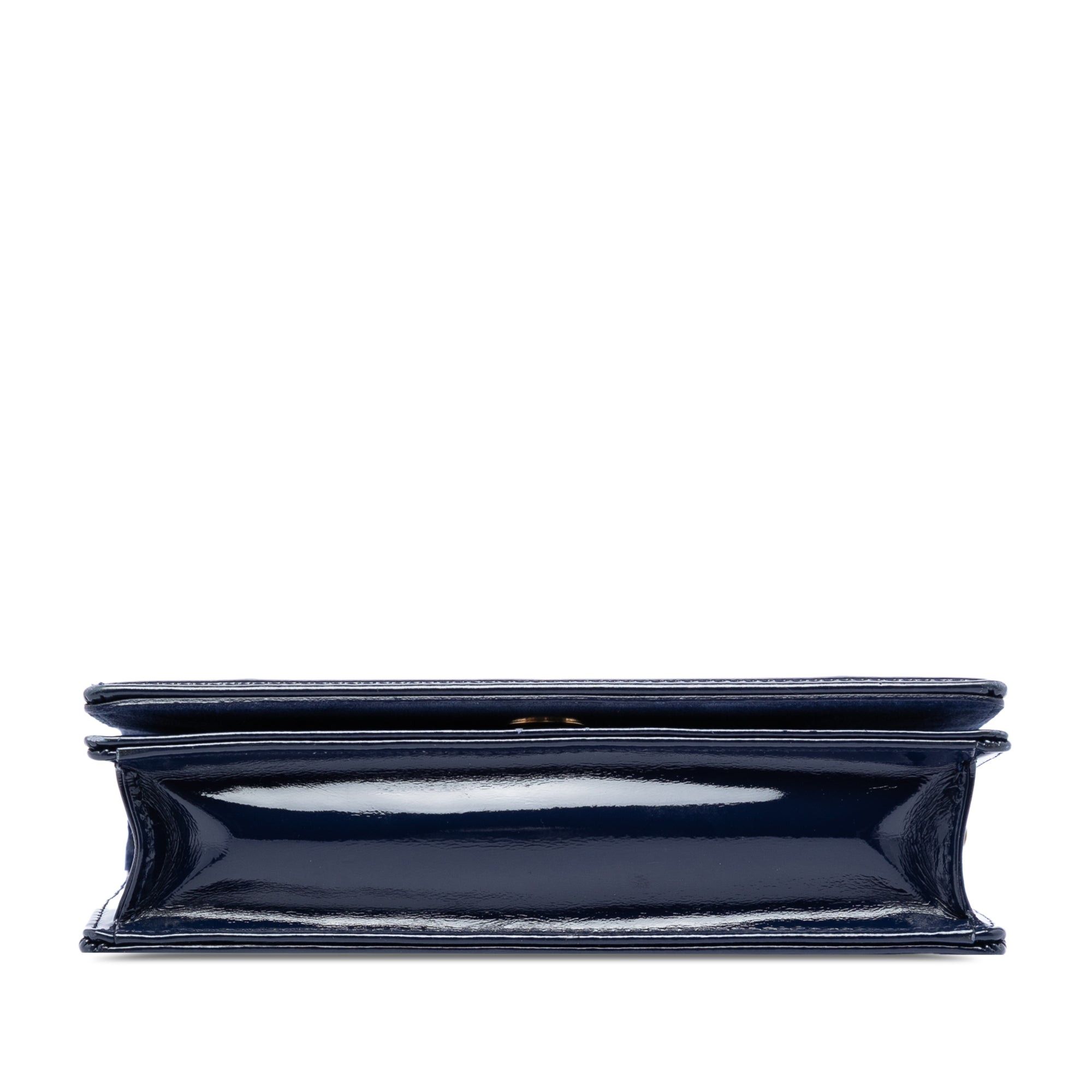 Dior Patent Studded Diorama Top Handle Wallet on Chain Size ONE SIZE - 3 Thumbnail