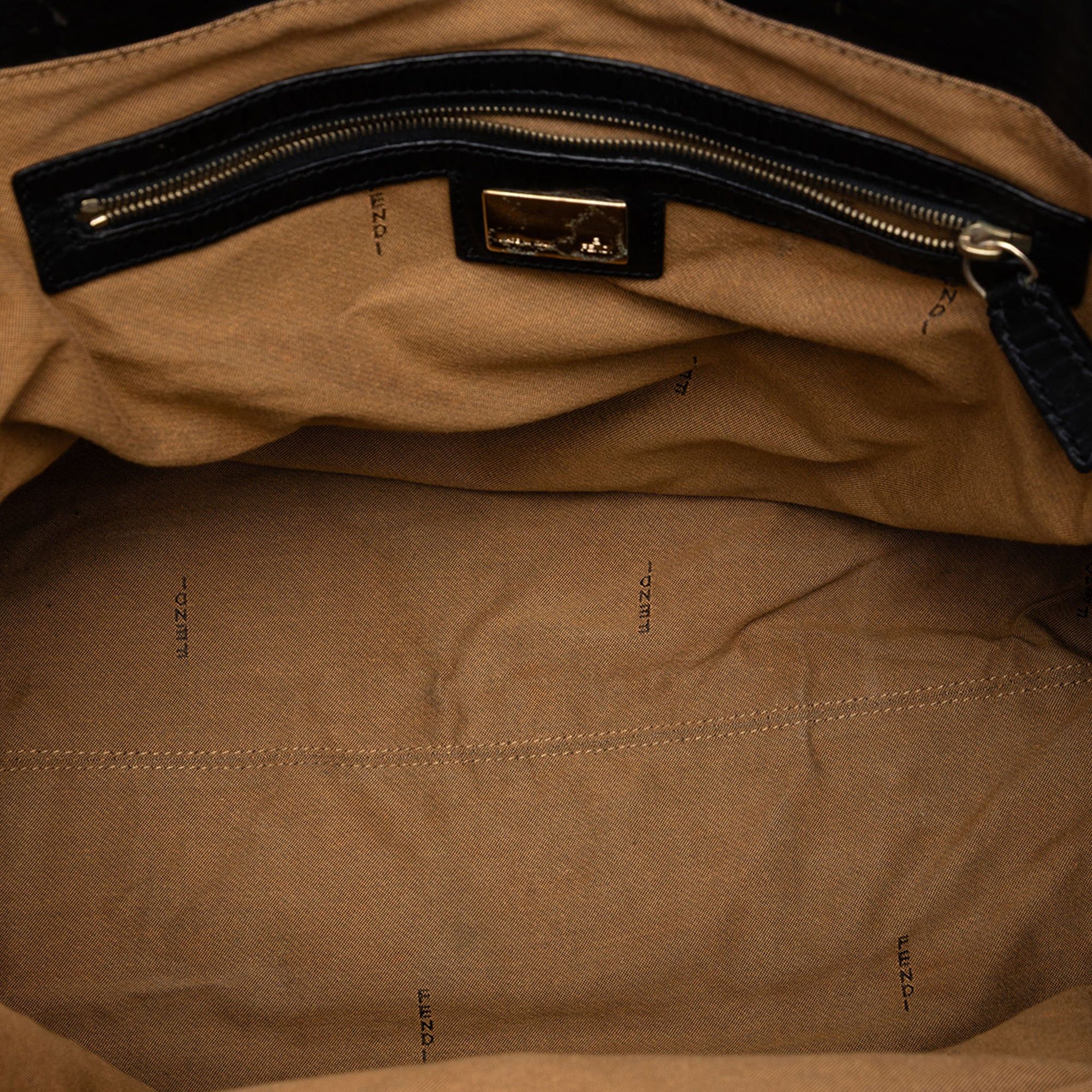 Fendi Large Pequin Canvas Etniko Du Jour Handbag Size ONE SIZE - 4 Thumbnail