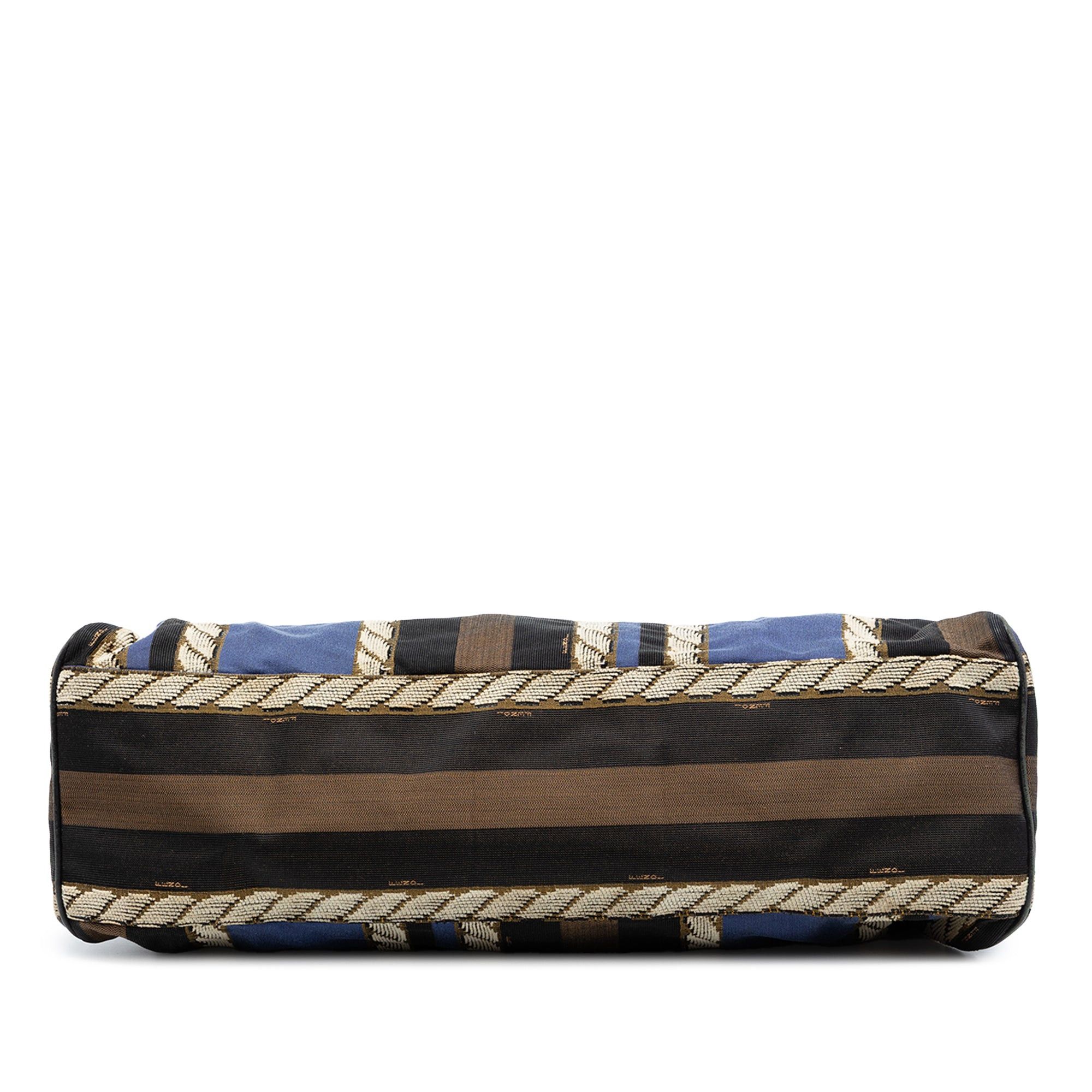 Fendi Large Pequin Canvas Etniko Du Jour Handbag Size ONE SIZE - 3 Thumbnail