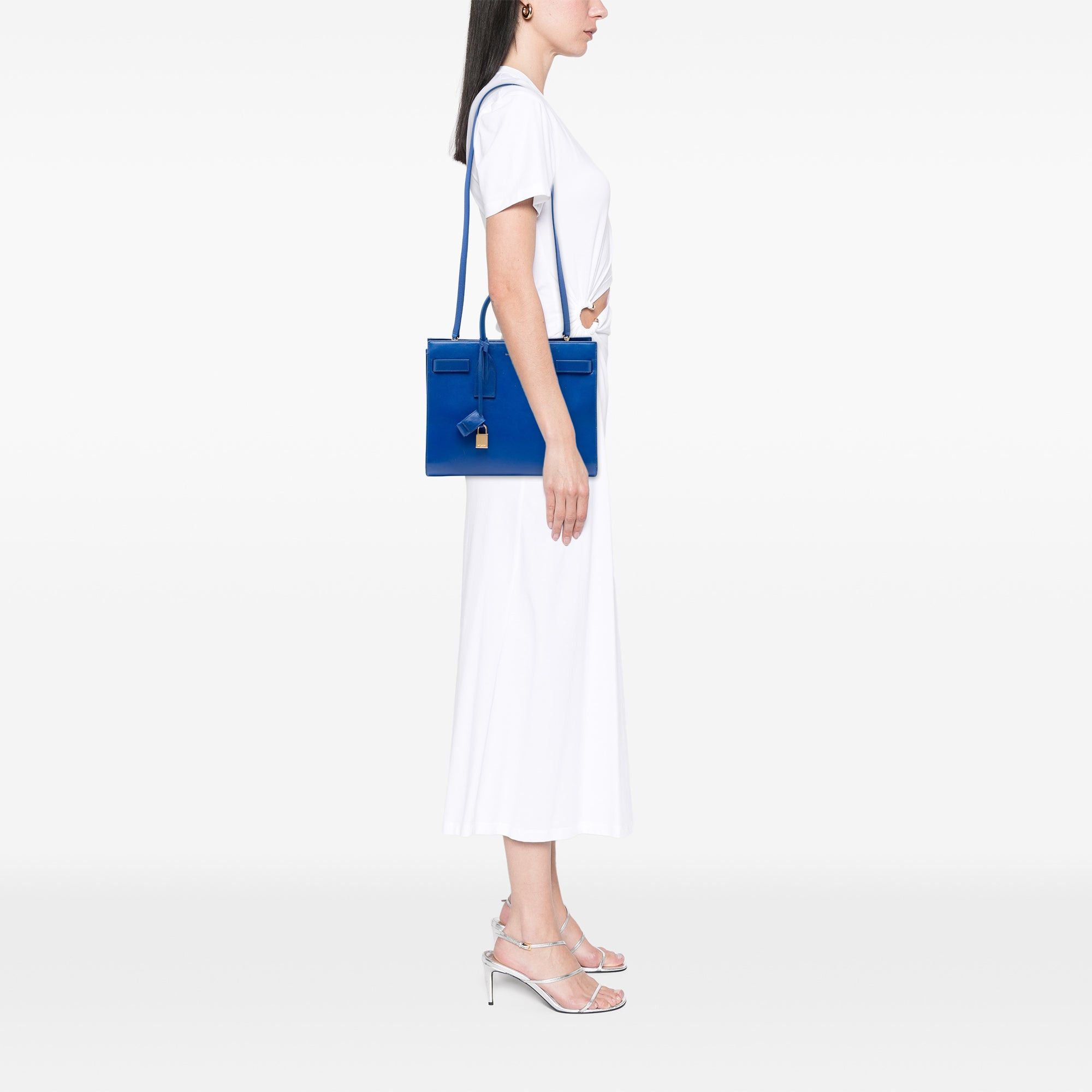 Saint Laurent Paris Small Leather Sac De Jour Satchel Size ONE SIZE - 6 Thumbnail
