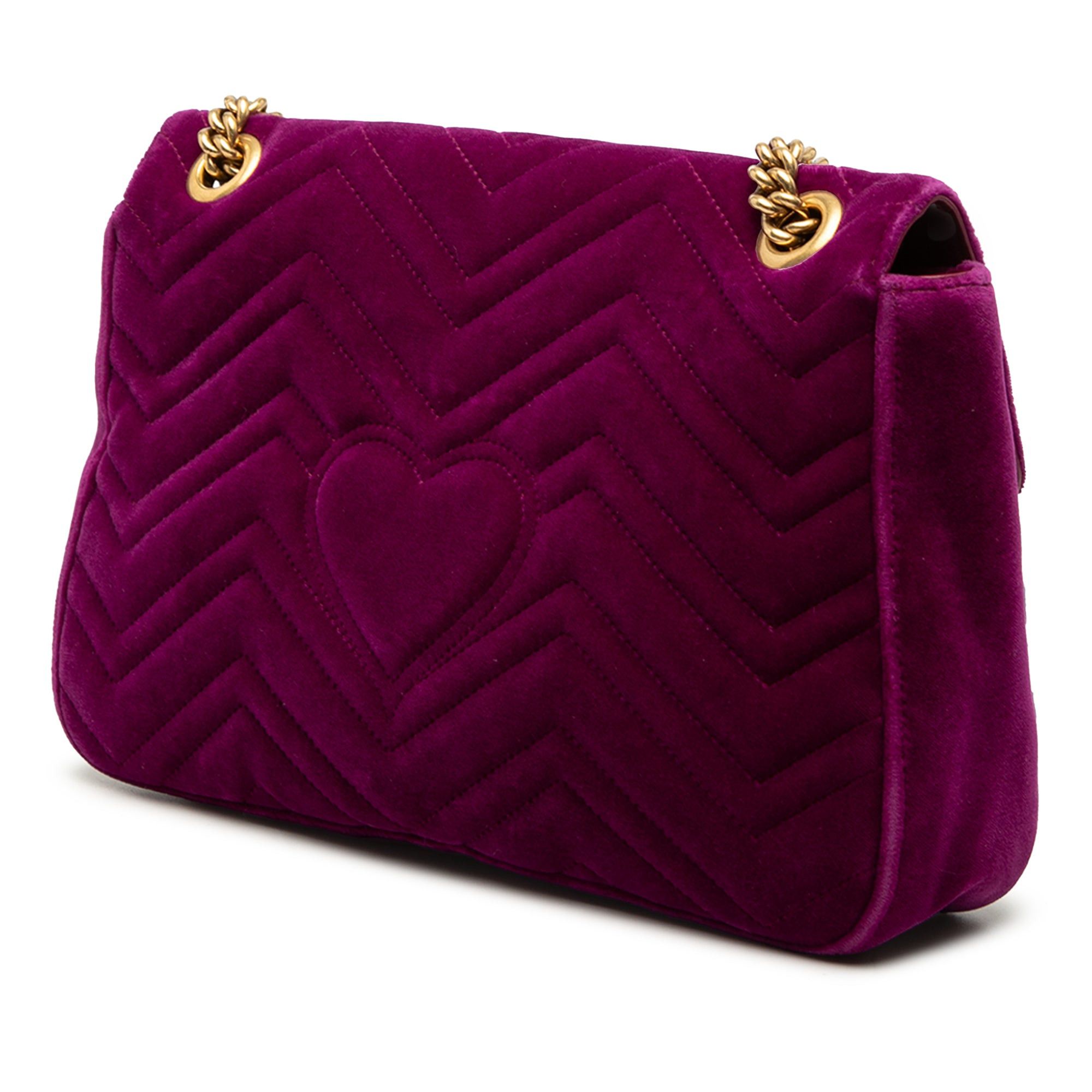 Gucci Large GG Marmont Embroidered Matelasse Velvet Loved Flap Crossbody Size ONE SIZE - 2 Thumbnail