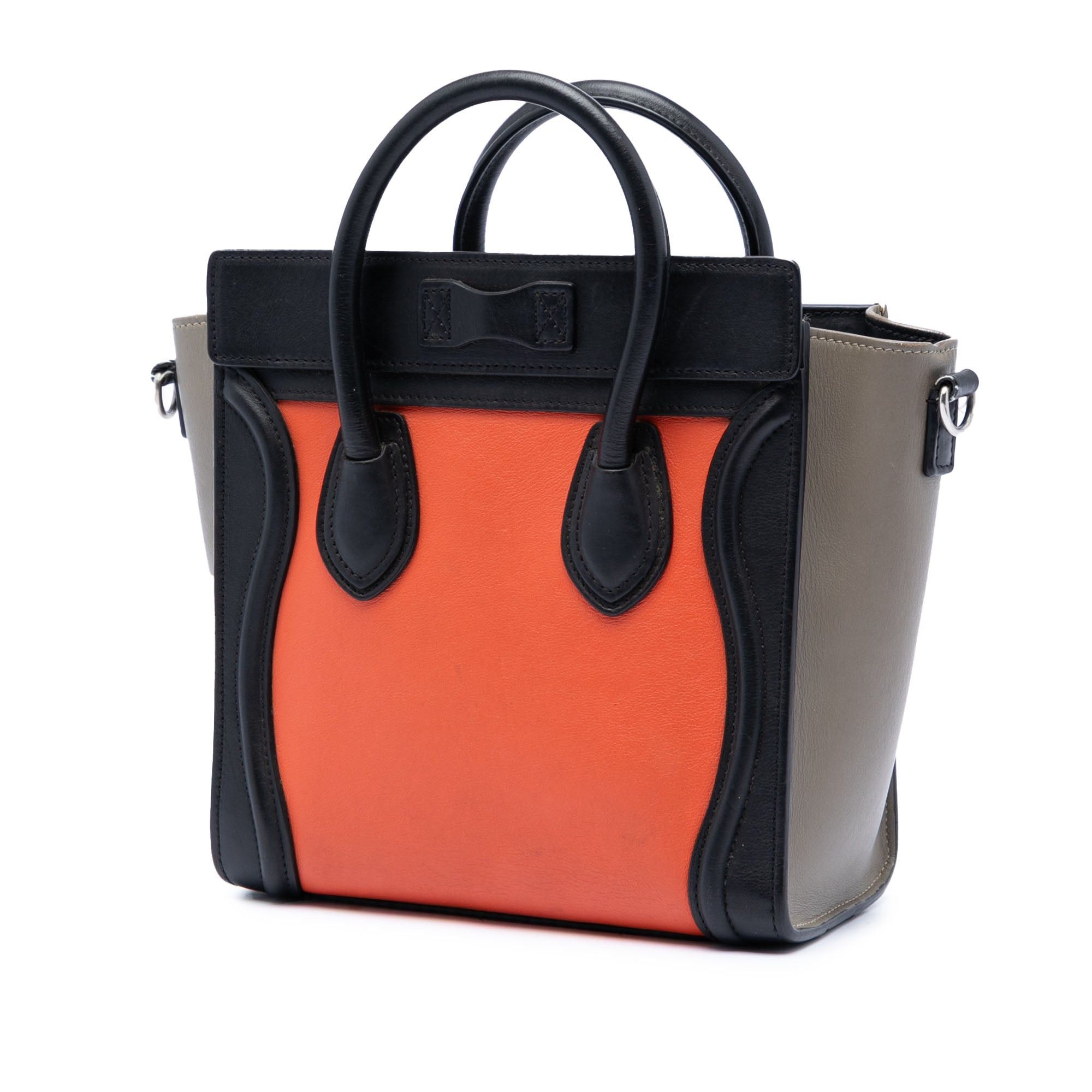 Celine Nano Tricolor Leather Luggage Tote Size ONE SIZE - 2 Thumbnail