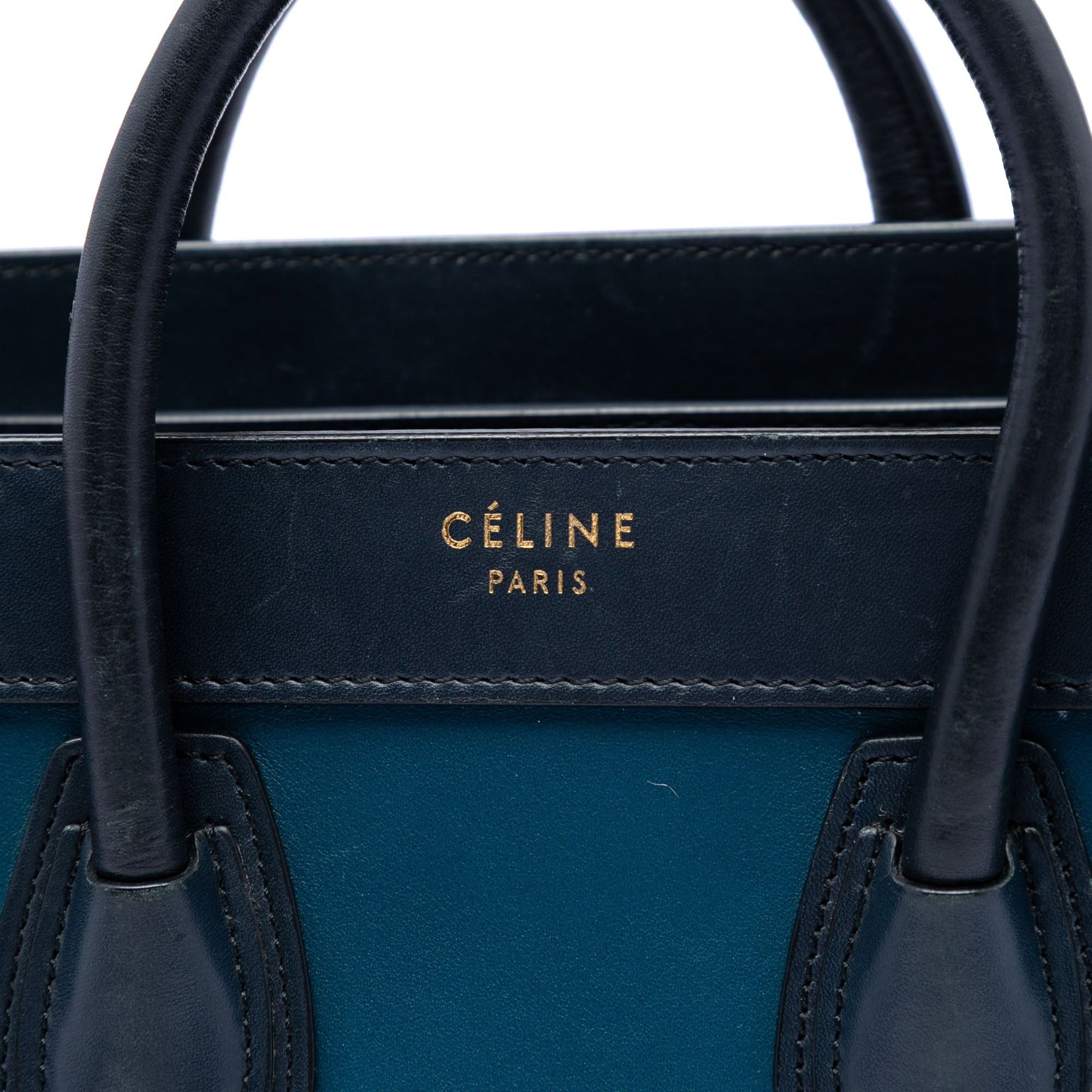 Celine Nano Tricolor Leather Luggage Tote Size ONE SIZE - 5 Thumbnail