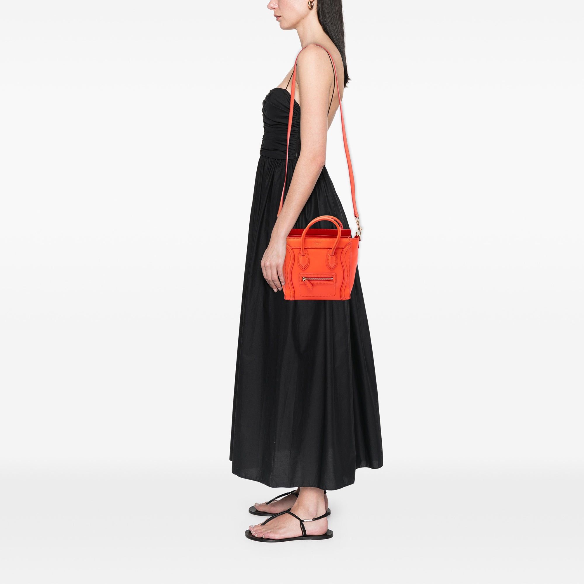Celine Nano Leather Luggage Tote Size ONE SIZE - 6 Thumbnail