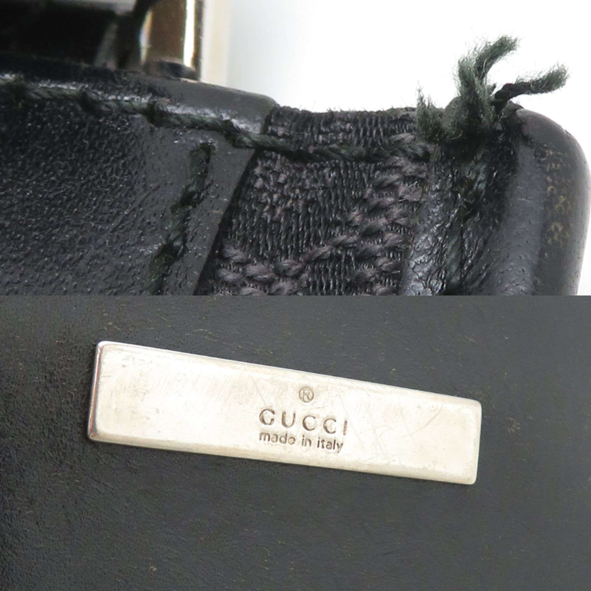 Gucci Gucci Women's/Men's Shoulder Bag 019.0348 GG Canvas Black Size ONE SIZE - 10 Thumbnail