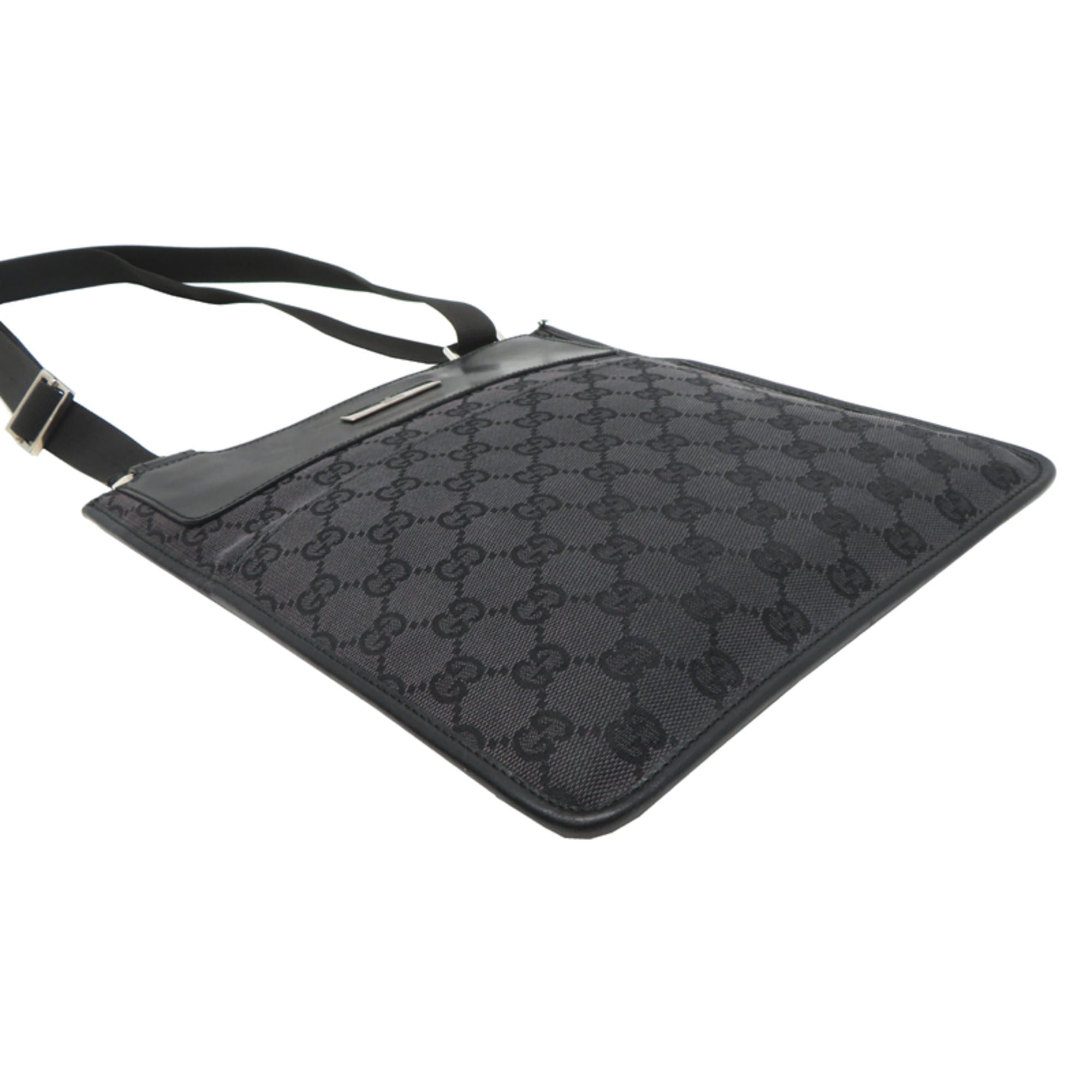 Gucci Gucci Women's/Men's Shoulder Bag 019.0348 GG Canvas Black Size ONE SIZE - 3 Thumbnail