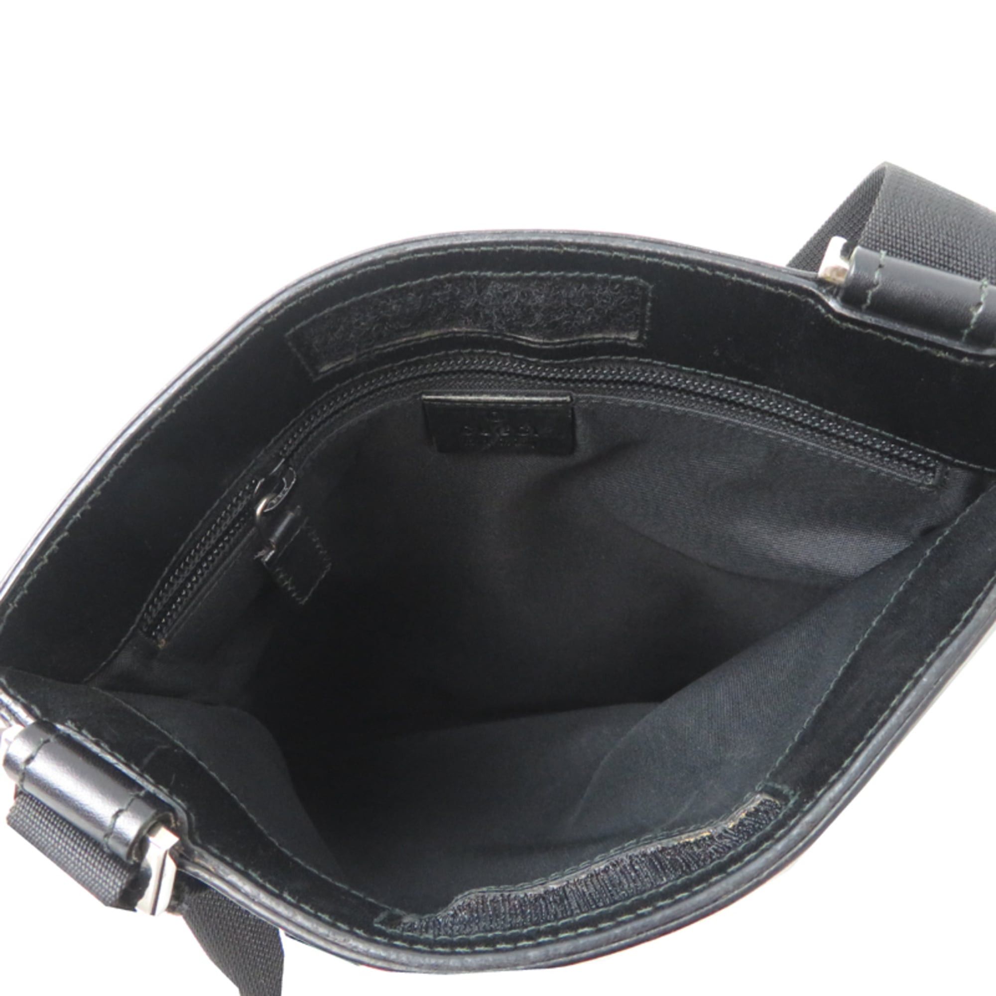 Gucci Gucci Women's/Men's Shoulder Bag 019.0348 GG Canvas Black Size ONE SIZE - 6 Thumbnail