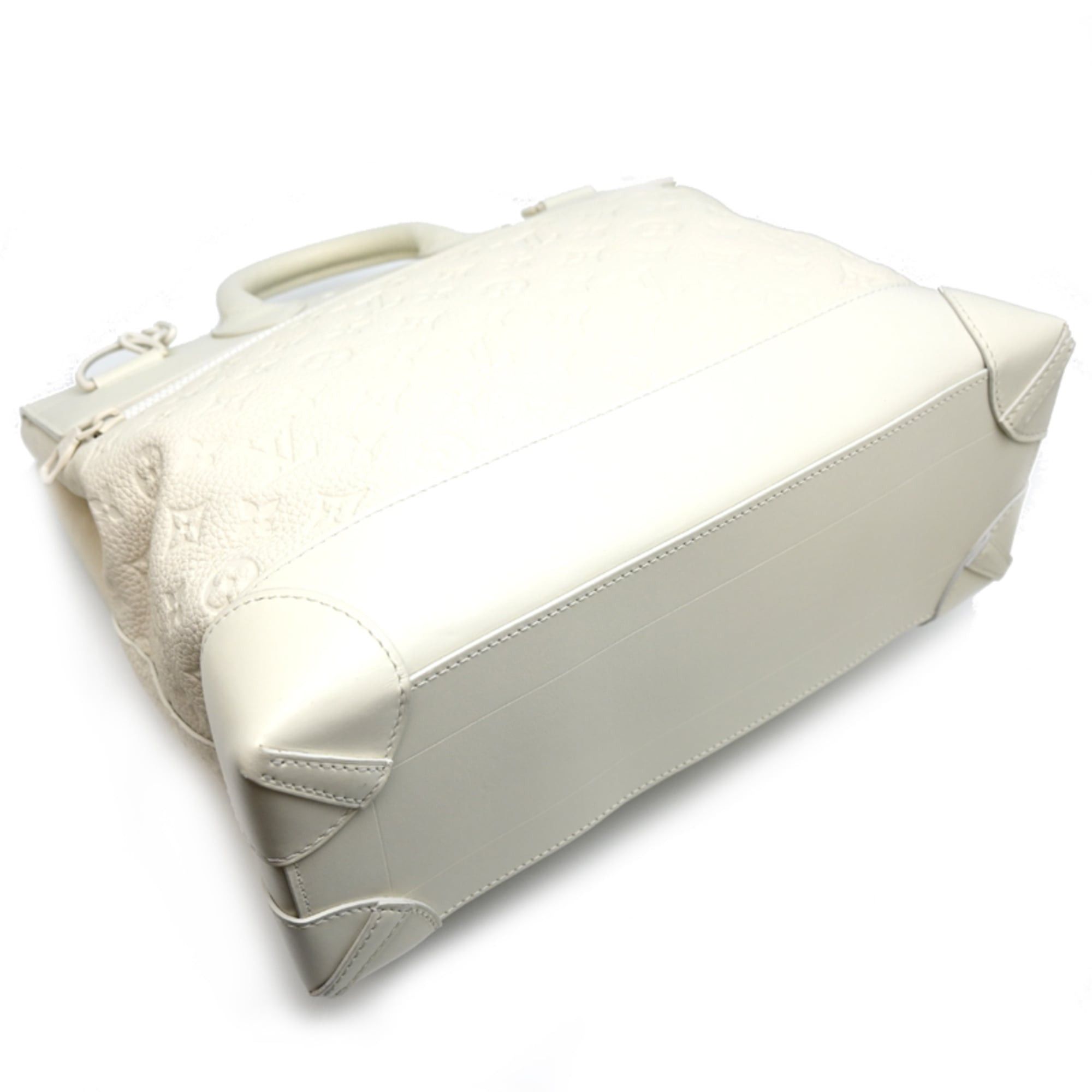 Louis Vuitton Louis Vuitton Steamer PM Women's/Men's Shoulder Bag M53279 (Discontinued) Monogram Empreinte Blanc (White) Size ONE SIZE - 4 Thumbnail