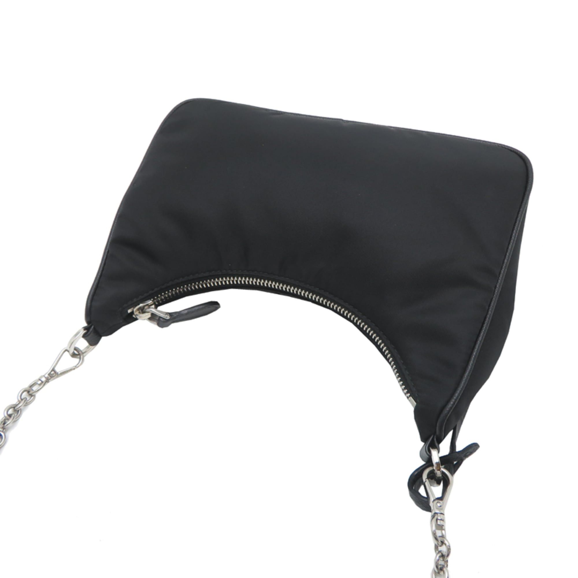 Prada Prada Tessuto Women's Shoulder Bag, Nylon, Black Size ONE SIZE - 4 Thumbnail