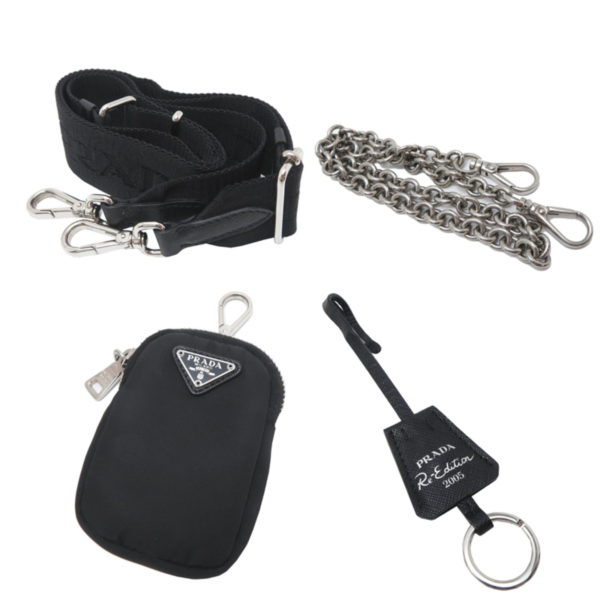 Prada Prada Tessuto Women's Shoulder Bag, Nylon, Black Size ONE SIZE - 9 Thumbnail