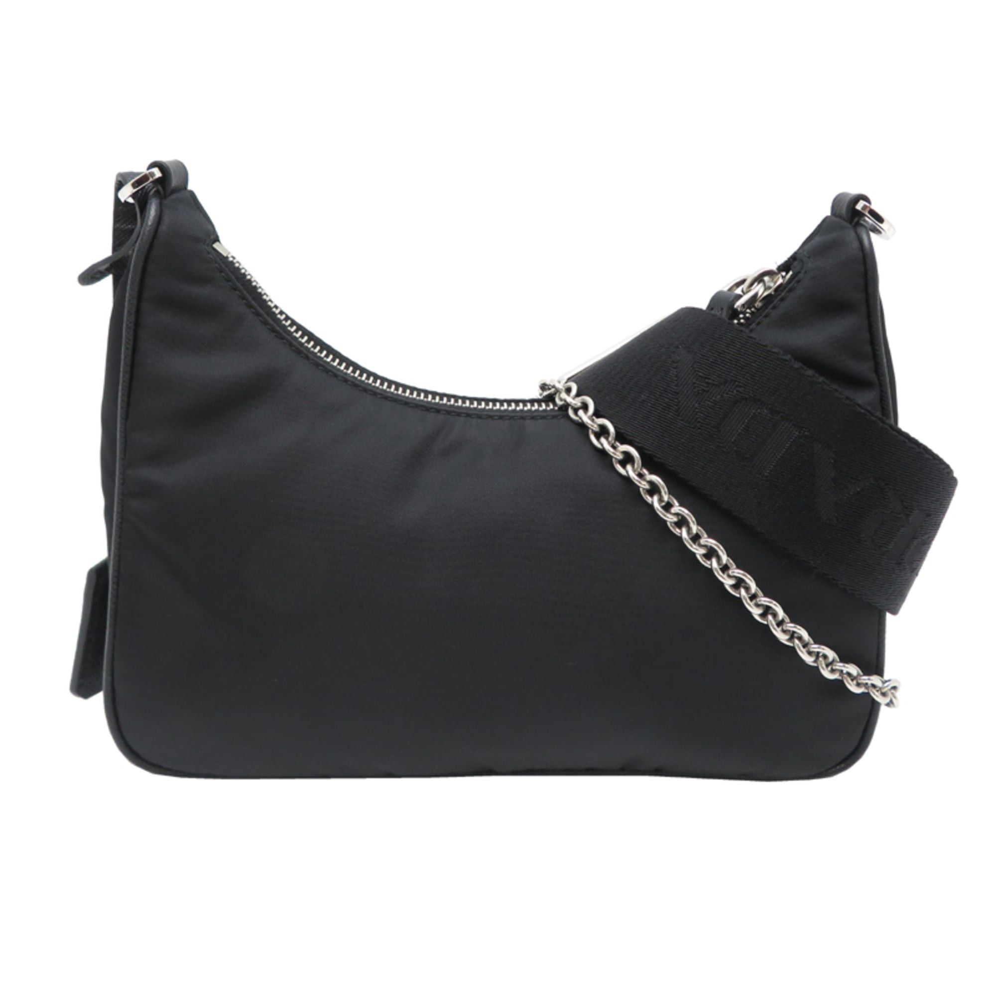 Prada Prada Tessuto Women's Shoulder Bag, Nylon, Black Size ONE SIZE - 2 Thumbnail