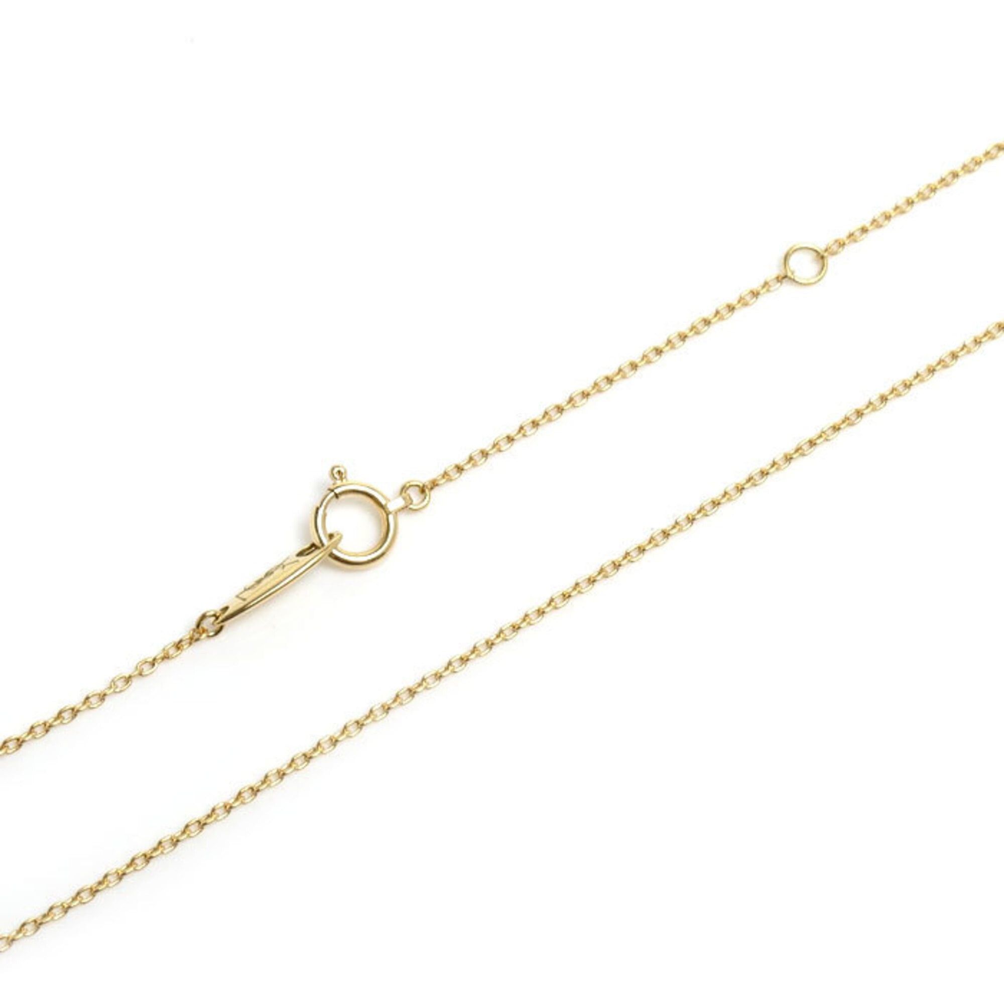 Yves Saint Laurent Yves Saint Laurent SAINT LAURENT 18K Yellow Gold Necklace with 0.11ct Diamond, 3.3g, 40cm, Women's Size ONE SIZE - 5 Thumbnail