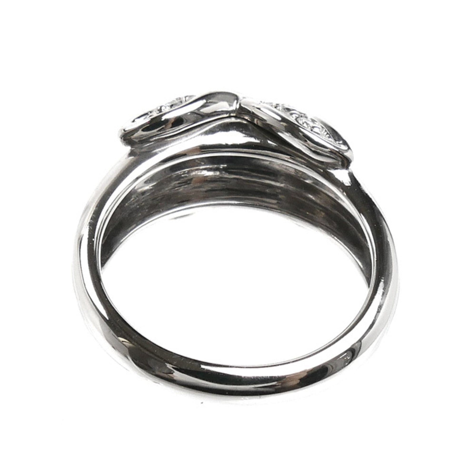 Tiffany & Co. TIFFANY&Co. Tiffany & Co. 18KWG White Gold Signature Ring with Diamonds, 5.9g, Women's Size ONE SIZE - 4 Thumbnail