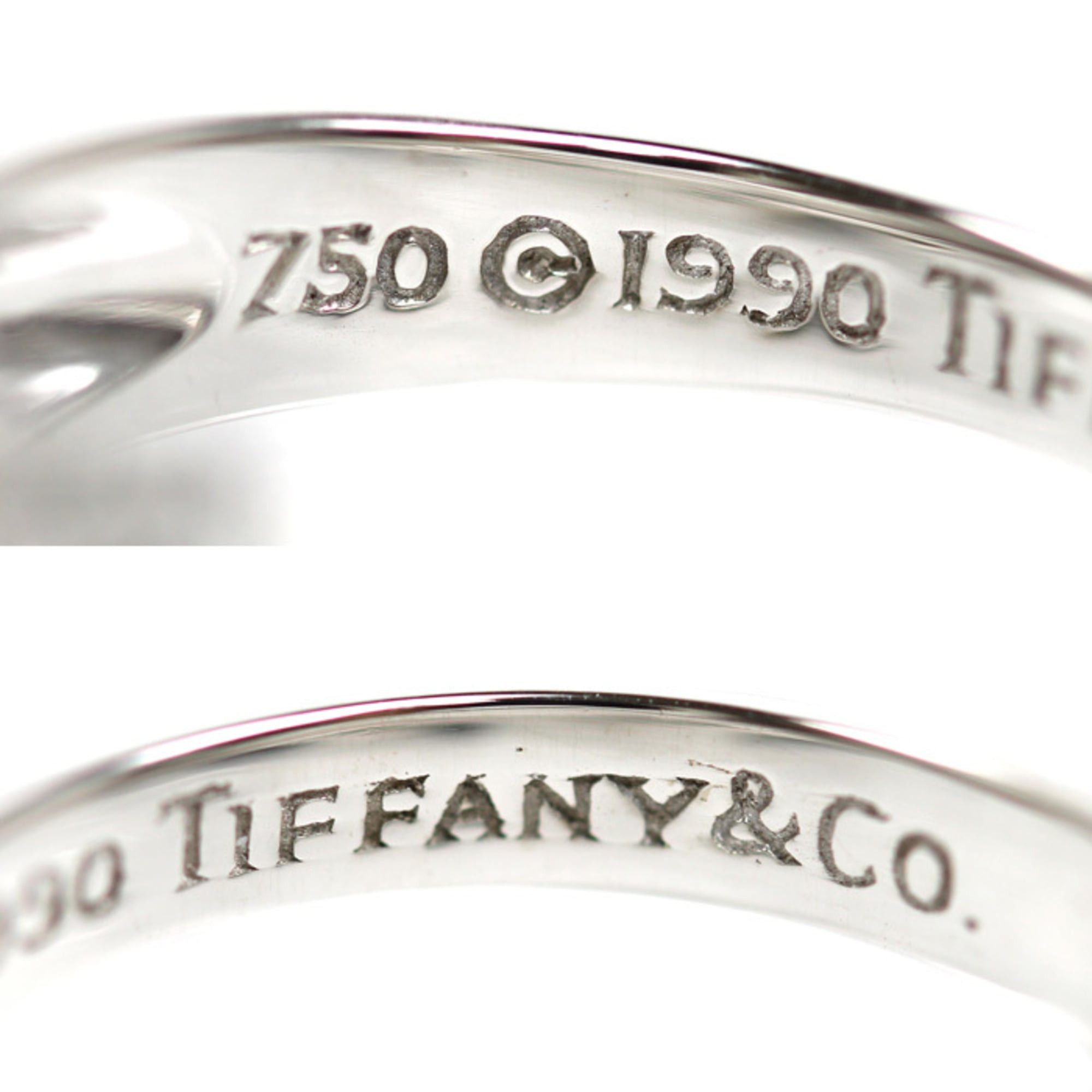 Tiffany & Co. TIFFANY&Co. Tiffany & Co. 18KWG White Gold Signature Ring with Diamonds, 5.9g, Women's Size ONE SIZE - 5 Thumbnail