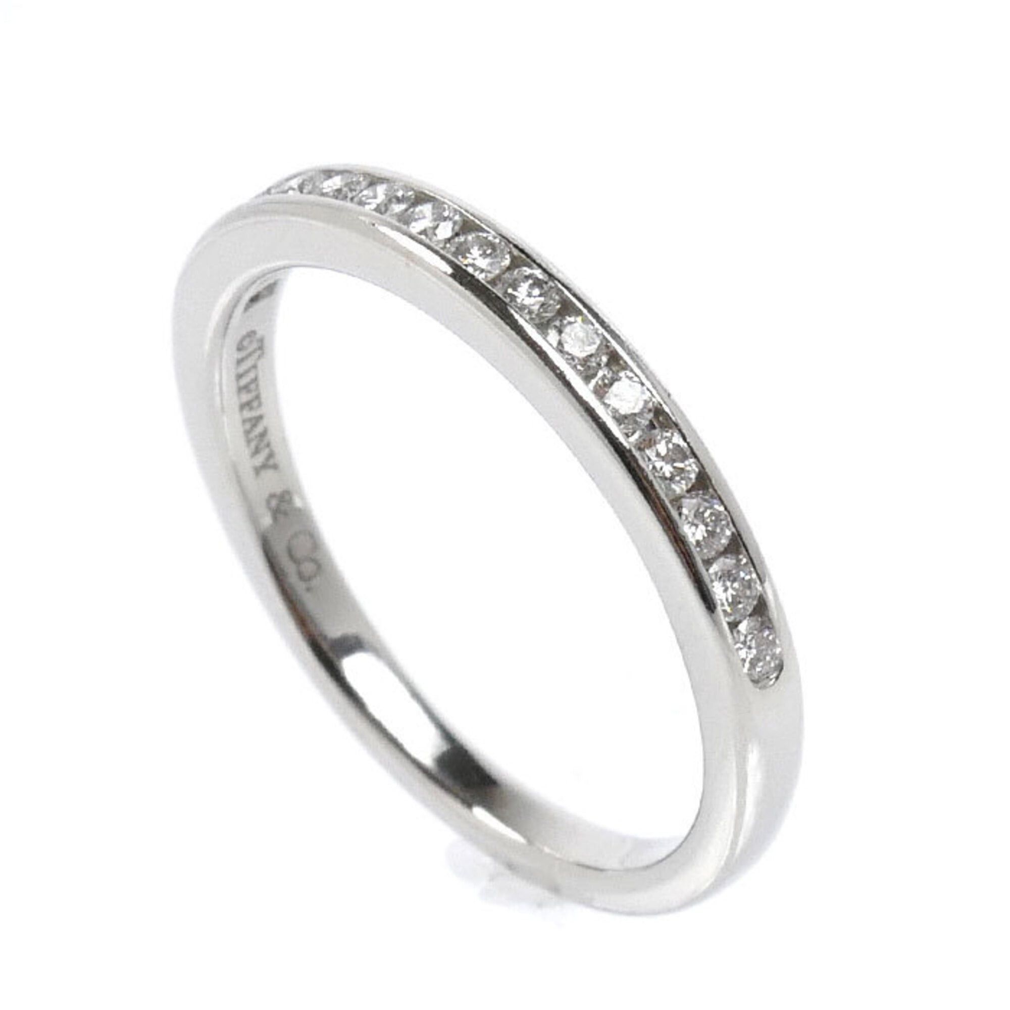 Tiffany & Co. TIFFANY&Co. Tiffany & Co. Pt950 Platinum Channel Setting Ring with Diamonds, 2.9g, Women's Size ONE SIZE - 2 Thumbnail
