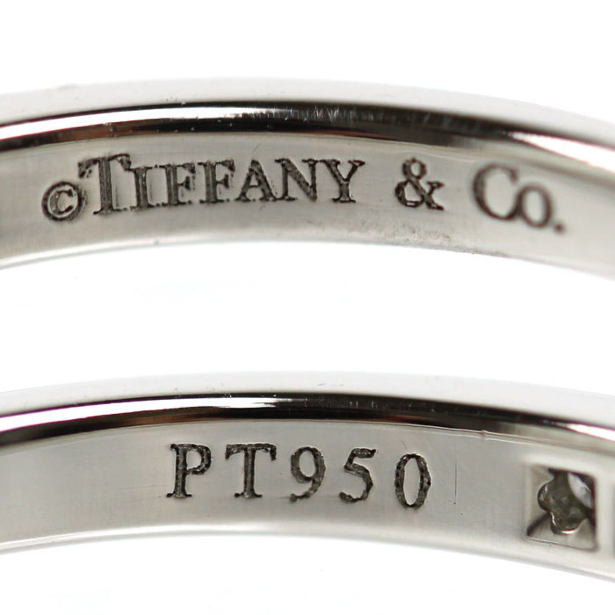 Tiffany & Co. TIFFANY&Co. Tiffany & Co. Pt950 Platinum Channel Setting Ring with Diamonds, 2.9g, Women's Size ONE SIZE - 5 Thumbnail
