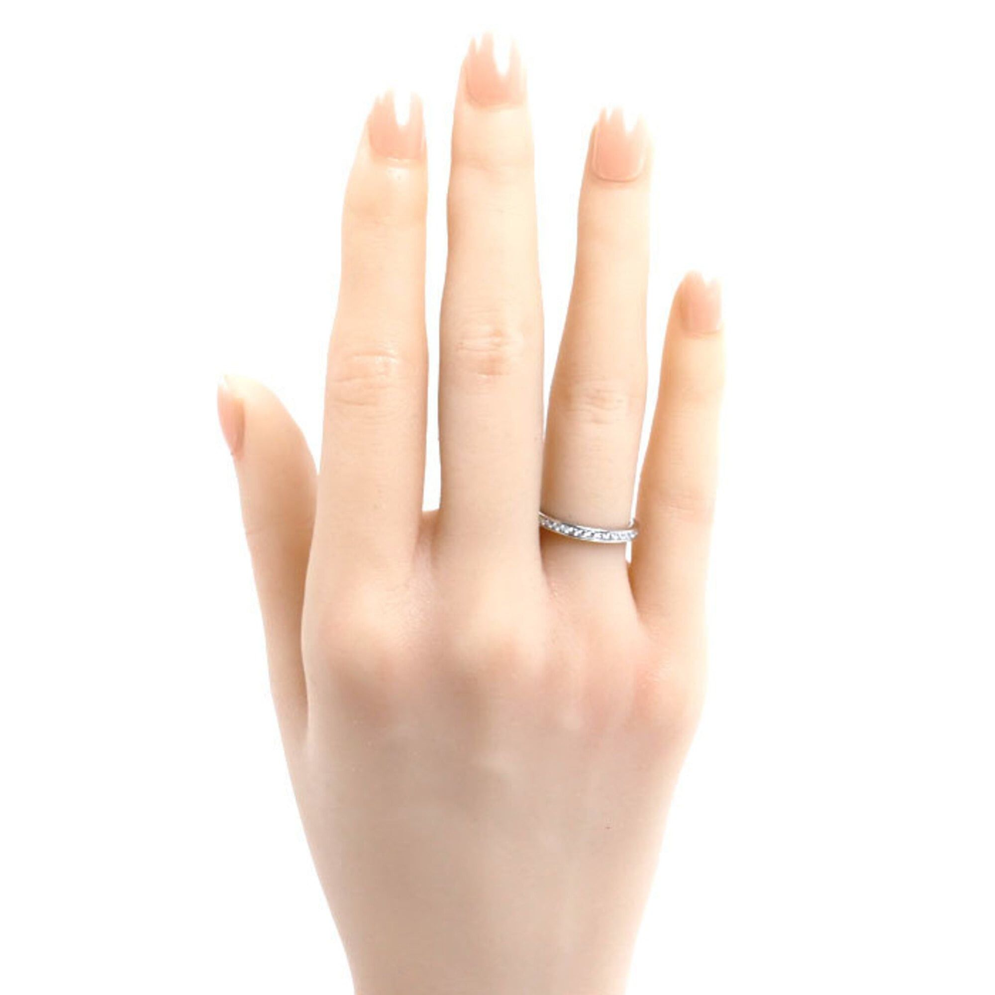 Tiffany & Co. TIFFANY&Co. Tiffany & Co. Pt950 Platinum Channel Setting Ring with Diamonds, 2.9g, Women's Size ONE SIZE - 7 Thumbnail