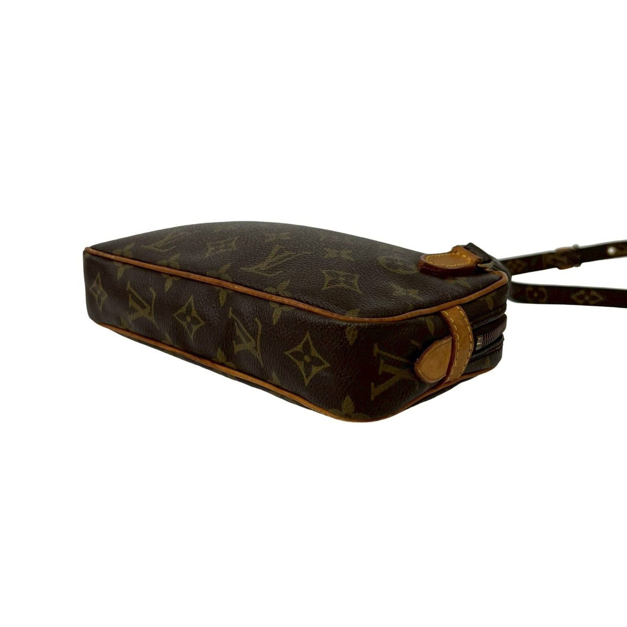 Louis Vuitton LOUIS VUITTON Vintage Marly Bandoulière Monogram Leather Mini Shoulder Bag Brown 131-1 Size ONE SIZE - 8 Thumbnail