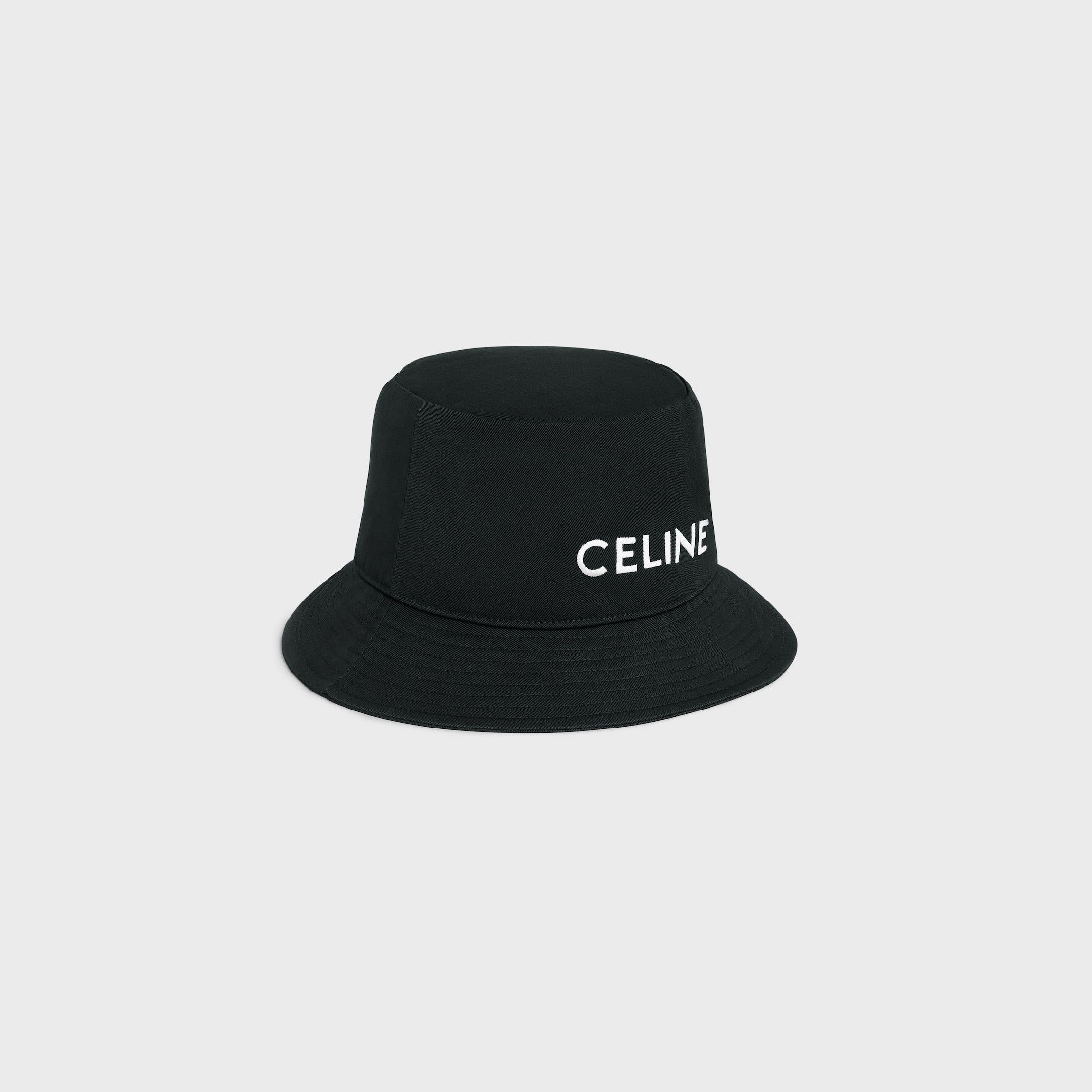 Celine CELINE BUCKET HAT IN COTTON black Size ONE SIZE - 2 Thumbnail