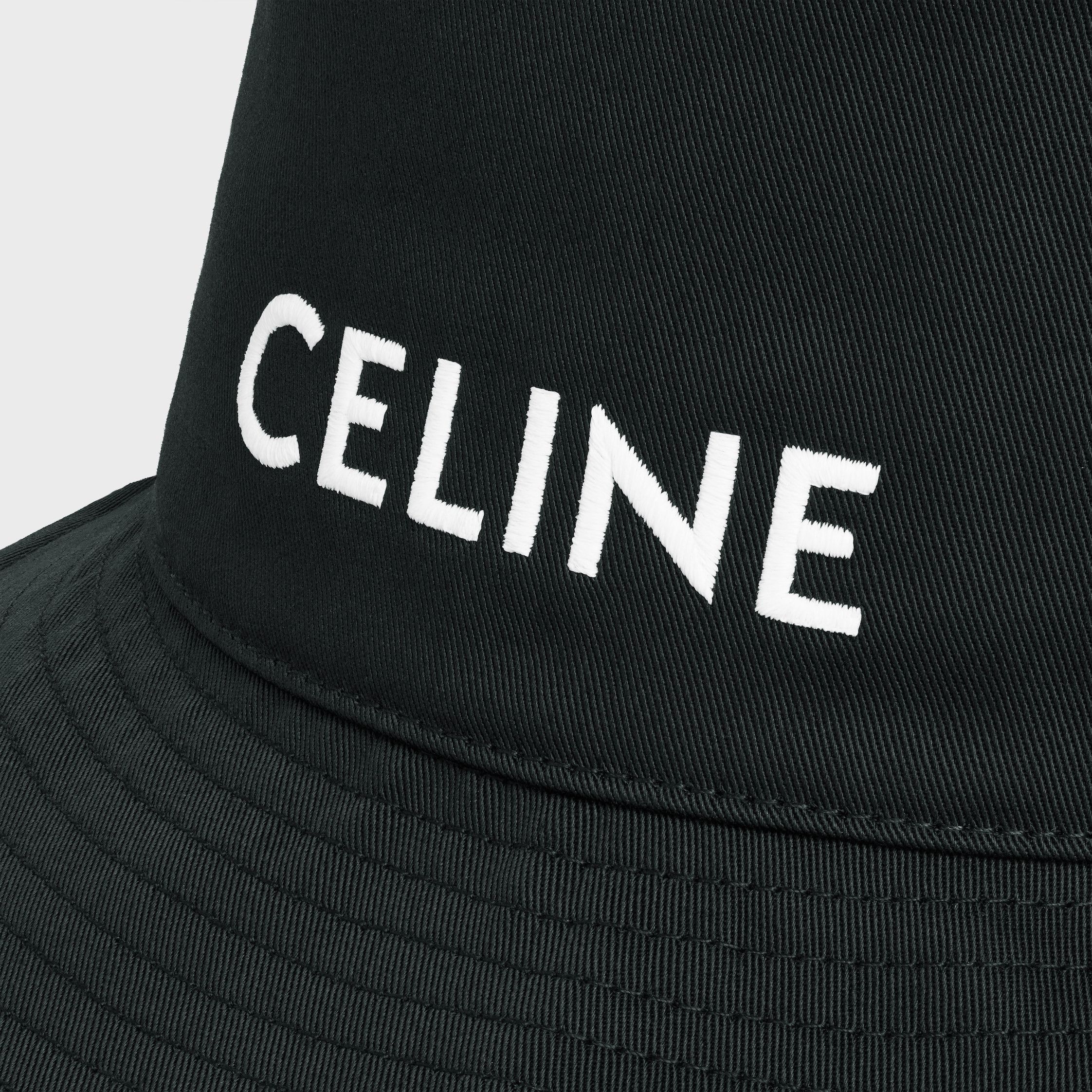 Celine CELINE BUCKET HAT IN COTTON black Size ONE SIZE - 3 Thumbnail
