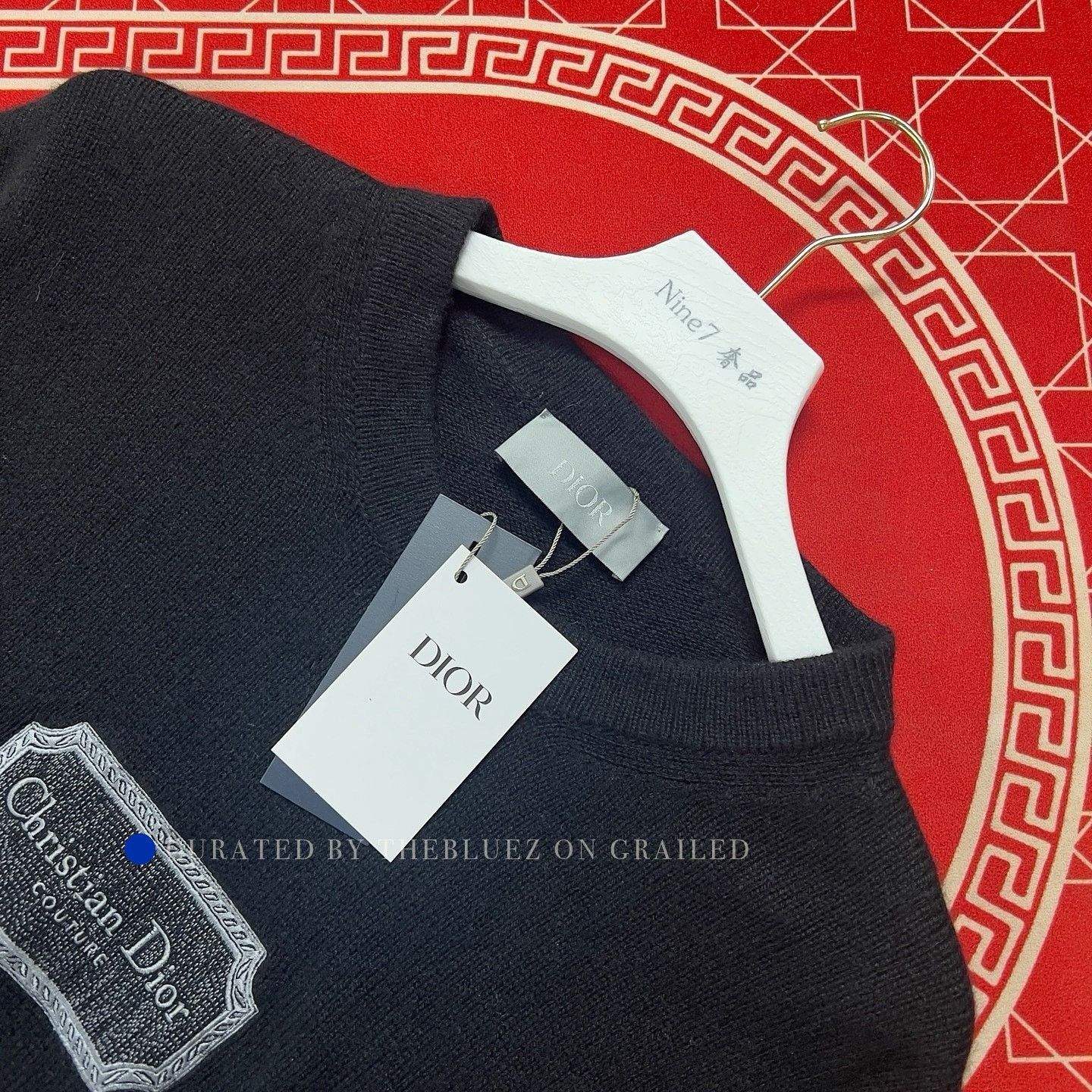 Dior Black Logo Sweater in Excellent Condition Size US XL / EU 56 / 4 - 3 Thumbnail