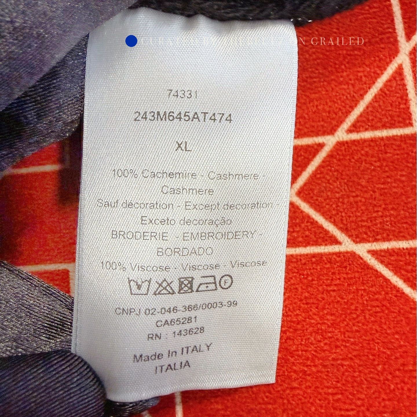 Dior Black Logo Sweater in Excellent Condition Size US XL / EU 56 / 4 - 4 Thumbnail
