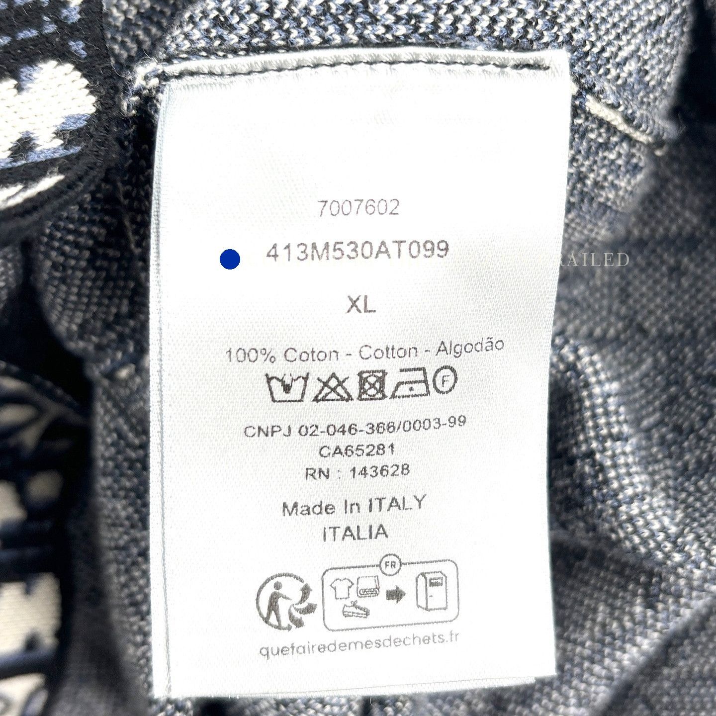 Dior Classic Long Sleeve Monogram Shirt in Blue Size US XL / EU 56 / 4 - 4 Thumbnail