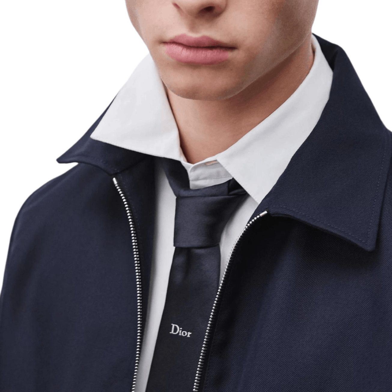 Dior Blue Embroidered Logo Zip-Up Jacket Size US S / EU 44-46 / 1 - 8 Thumbnail