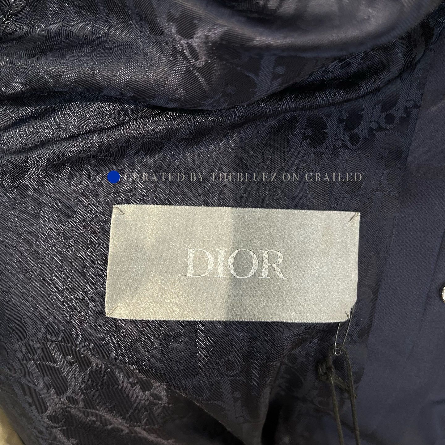 Dior Air Jordan Bomber Jacket in Blue Size US L / EU 52-54 / 3 - 3 Thumbnail