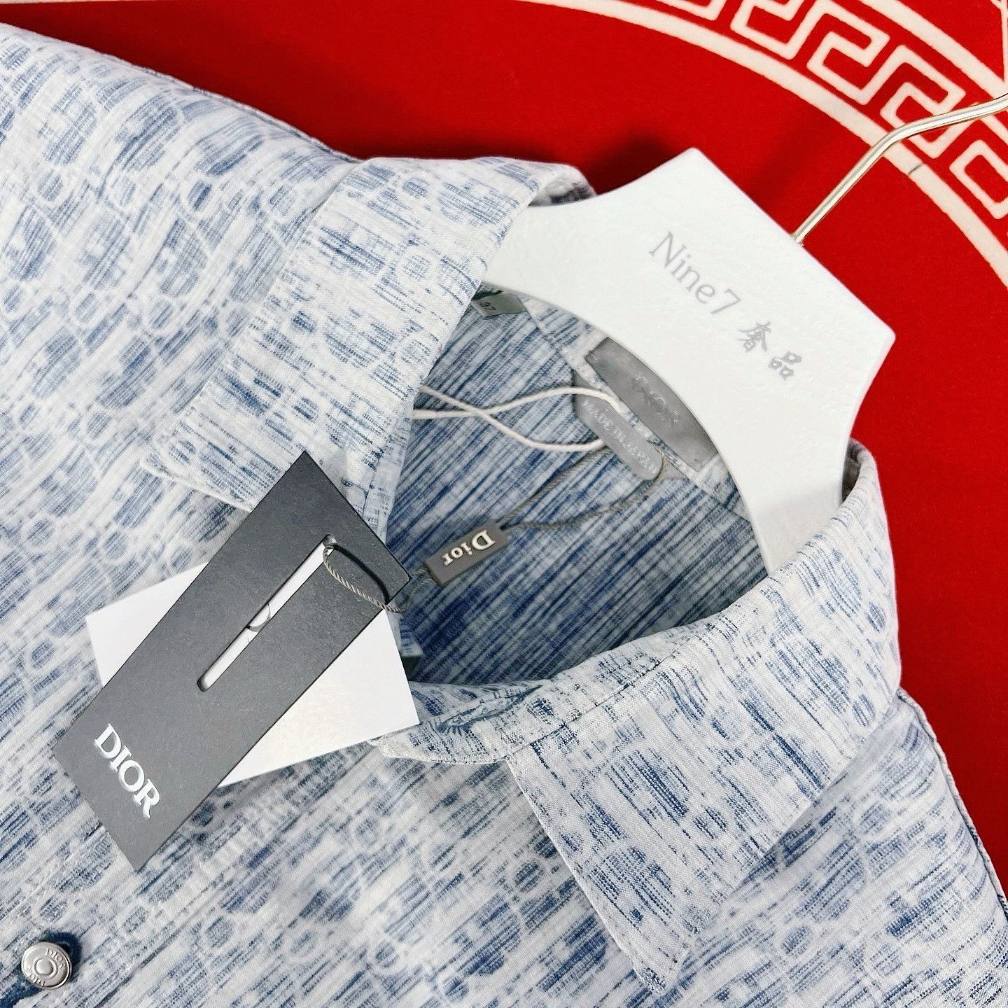 Dior Dior Oblique Kasuri Button Up Shirt in Blue Size US S / EU 44-46 / 1 - 3 Thumbnail