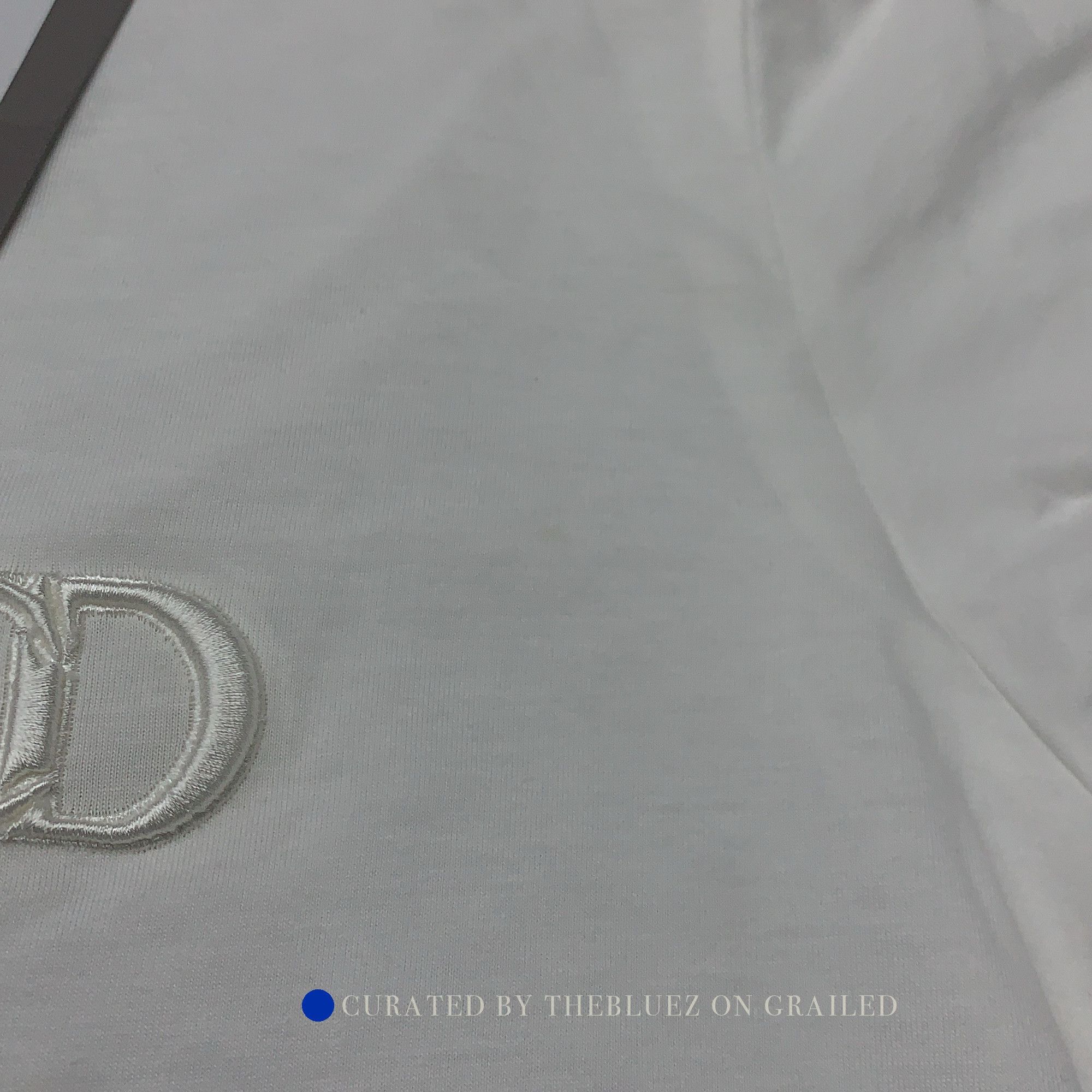 Dior CD Icon Embroidered T-Shirt in White Size US XL / EU 56 / 4 - 6 Thumbnail