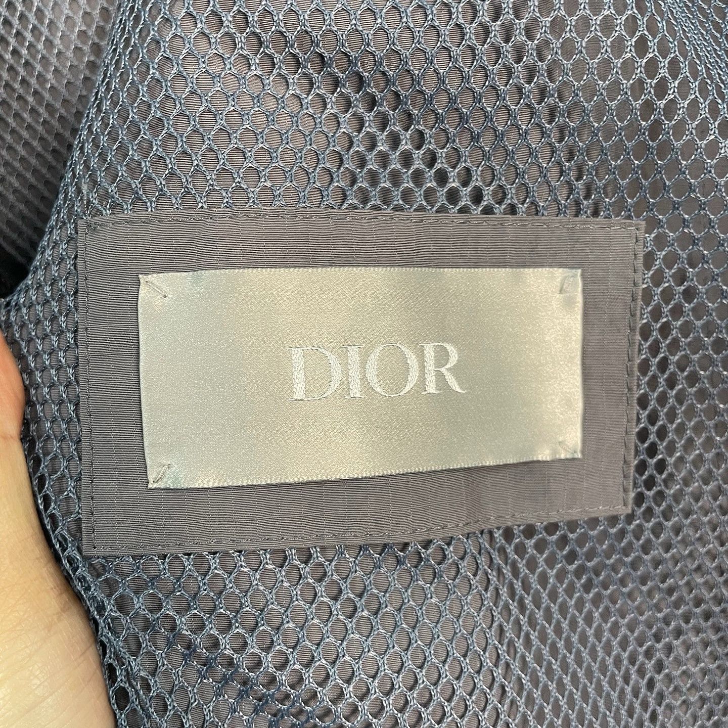 Dior Stylish Gray Hooded Zip Jacket, Size L Size US L / EU 52-54 / 3 - 3 Thumbnail
