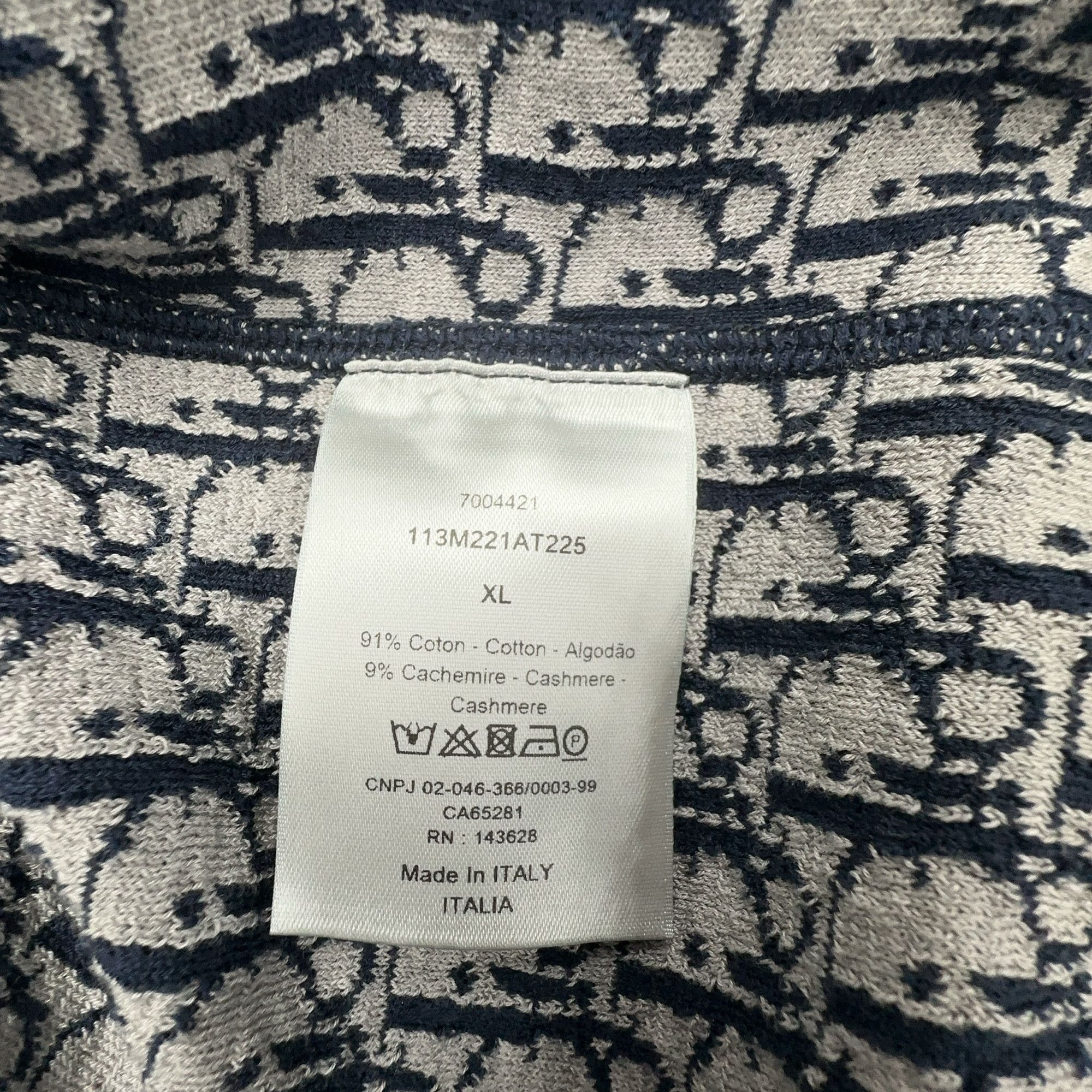 Dior Classic Zip Hoodie in Blue Size US XL / EU 56 / 4 - 3 Thumbnail