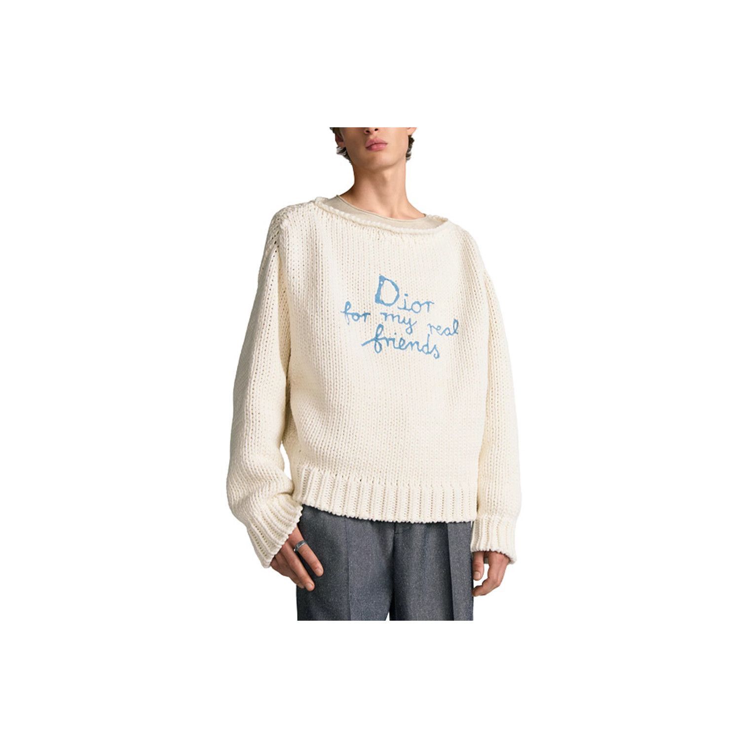 Dior Cozy Beige Knit Sweater Size US L / EU 52-54 / 3 - 5 Thumbnail