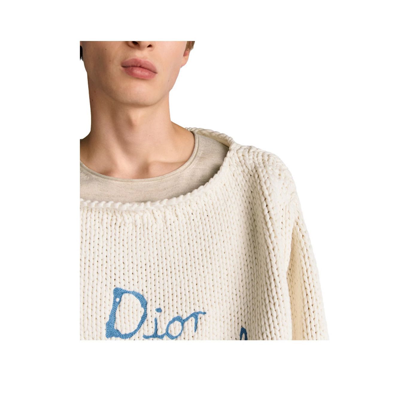 Dior Cozy Beige Knit Sweater Size US L / EU 52-54 / 3 - 8 Thumbnail