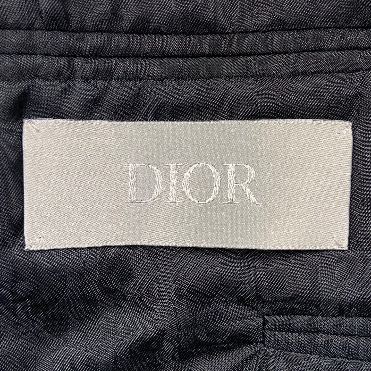 Dior Black Wool Blazer with Logo Lining Size US M / EU 48-50 / 2 - 3 Thumbnail