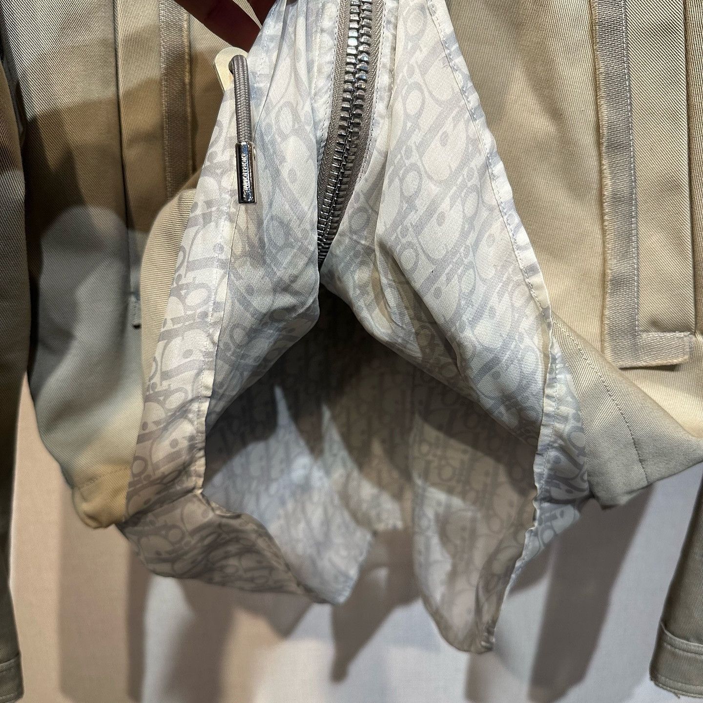 Dior Beige Monogram Lining Jacket in Size S Size US S / EU 44-46 / 1 - 8 Thumbnail