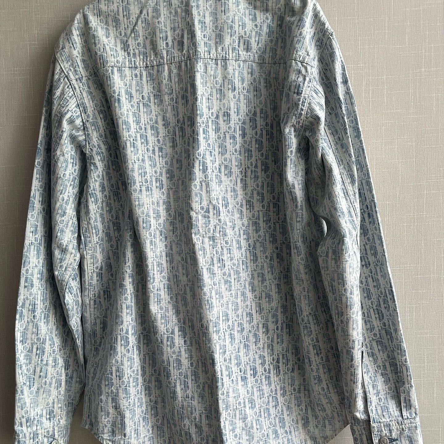 Dior Oblique Kasuri Long Sleeve Shirt in Blue Size US S / EU 44-46 / 1 - 2 Thumbnail