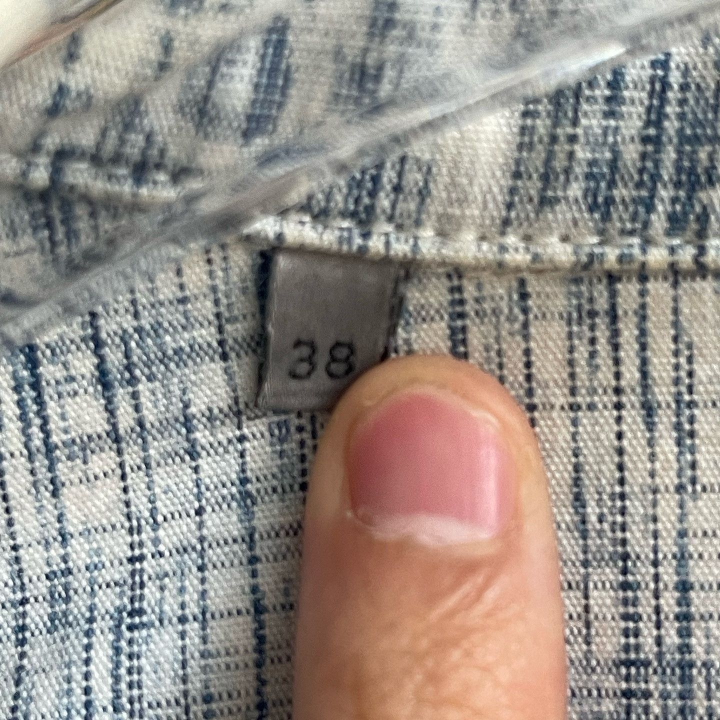 Dior Oblique Kasuri Long Sleeve Shirt in Blue Size US S / EU 44-46 / 1 - 6 Thumbnail